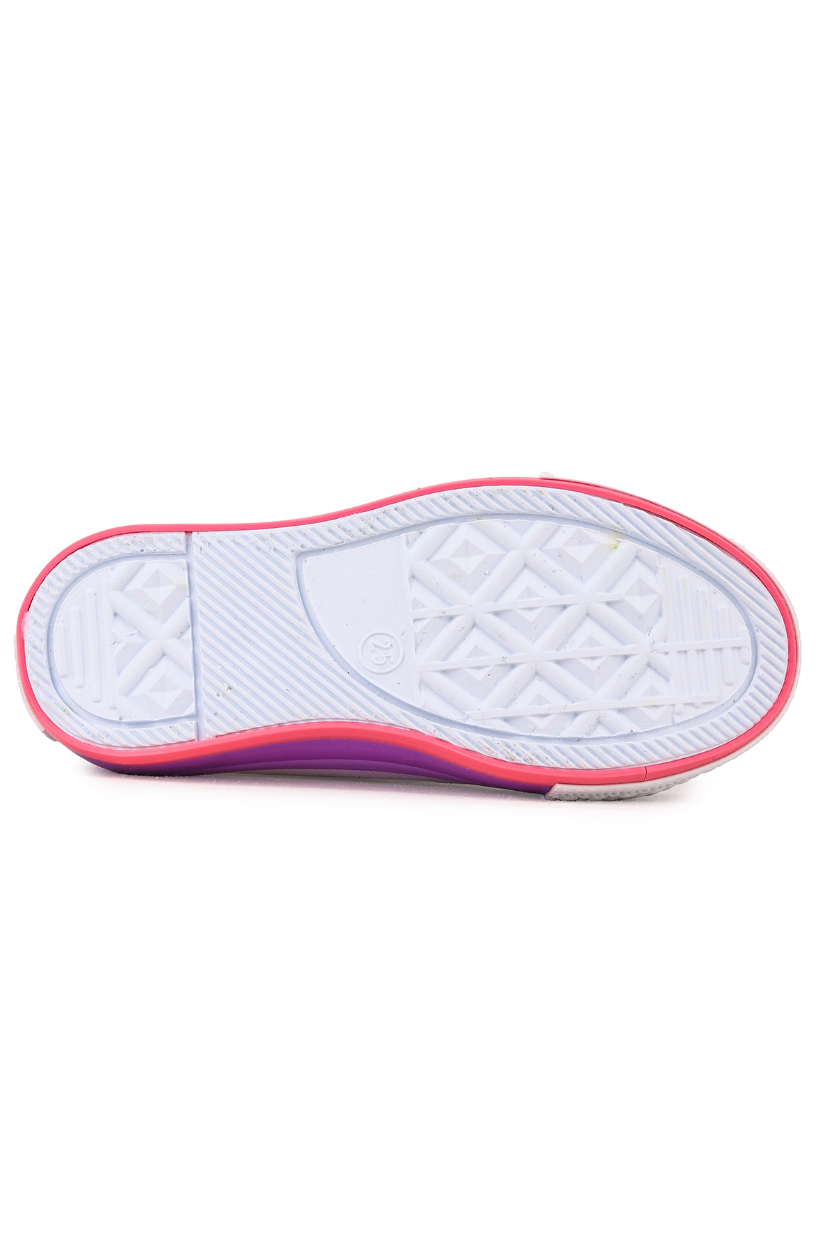 Tinna Bağcıklı Kız Bebek Keten Spor Ayakkabı Beyaz - Pembe - Görsel 7