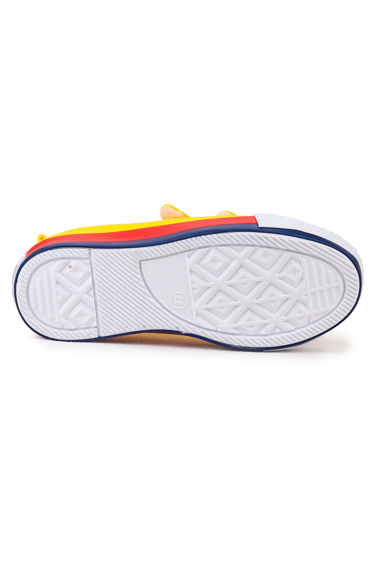 Linen Cırtlı Erkek Çocuk Keten Spor Ayakkabı Sarı - Görsel 5