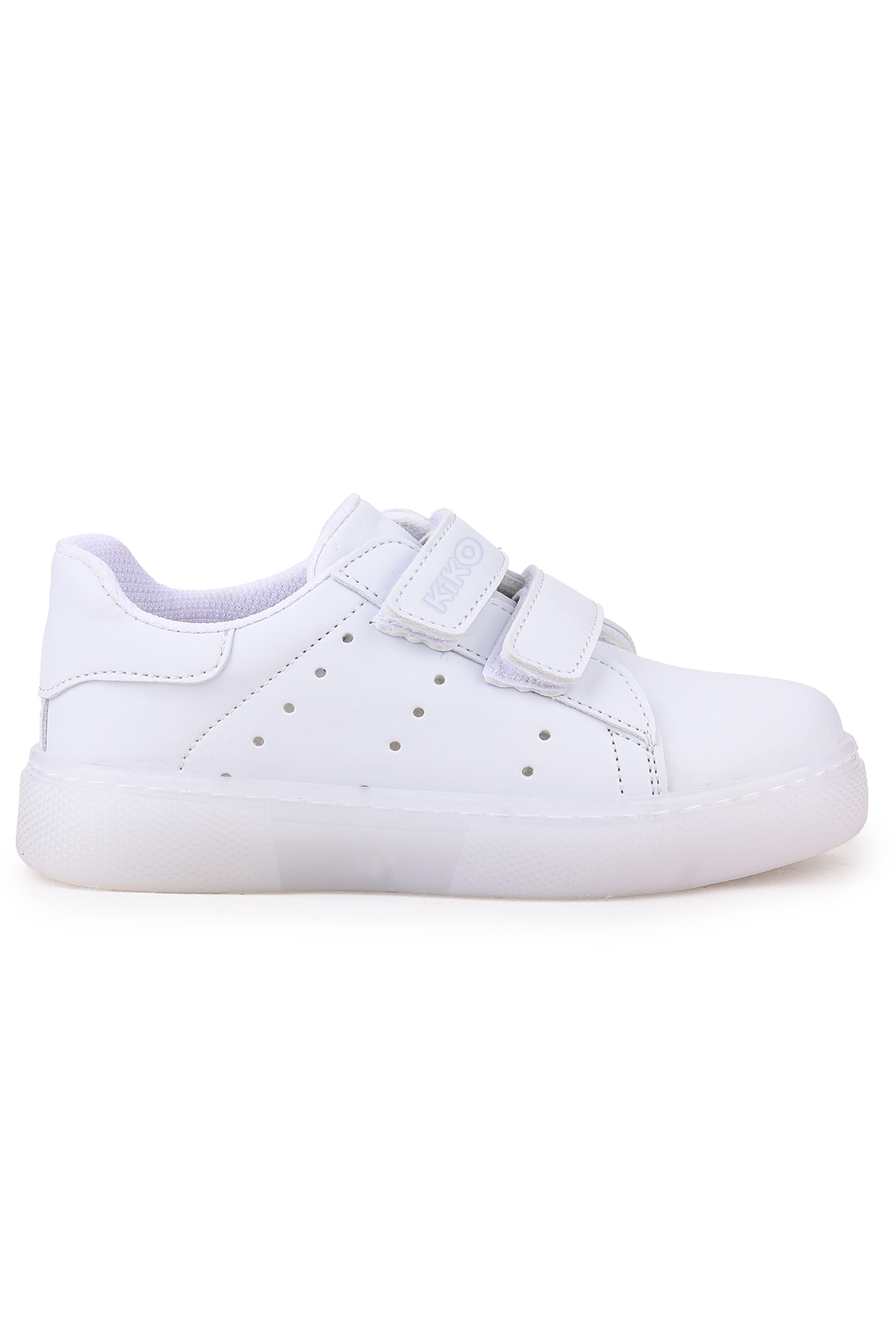 Royzo Cırtlı Işıklı Erkek Çocuk Spor Ayakkabı Beyaz - Görsel 4