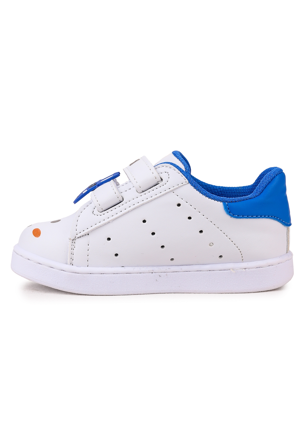 Bart Cırtlı Işıklı Erkek Bebek Spor Ayakkabı Beyaz - Mavi - Görsel 7