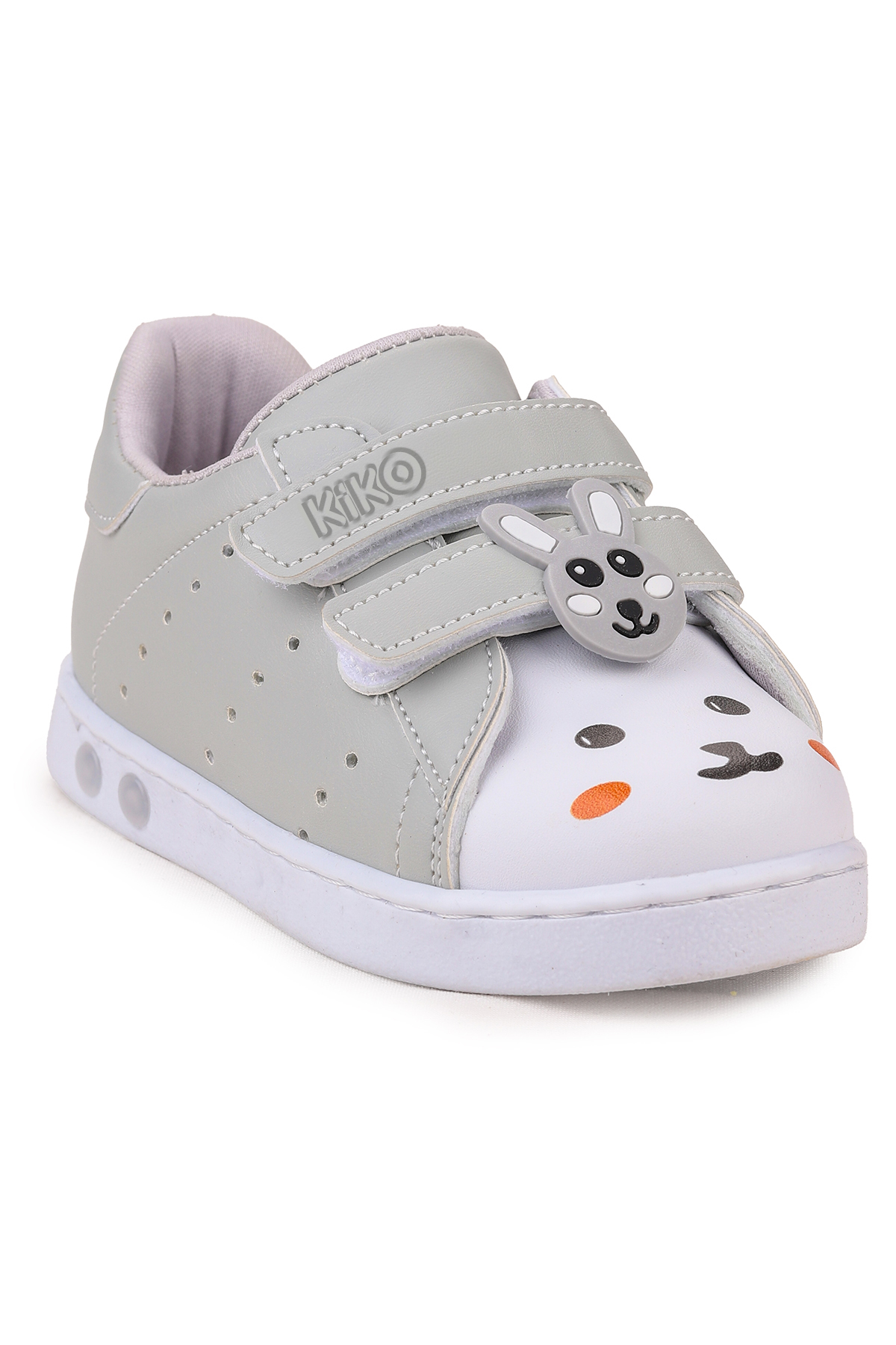 Bart Cırtlı Işıklı Erkek Bebek Spor Ayakkabı Gri - Görsel 4