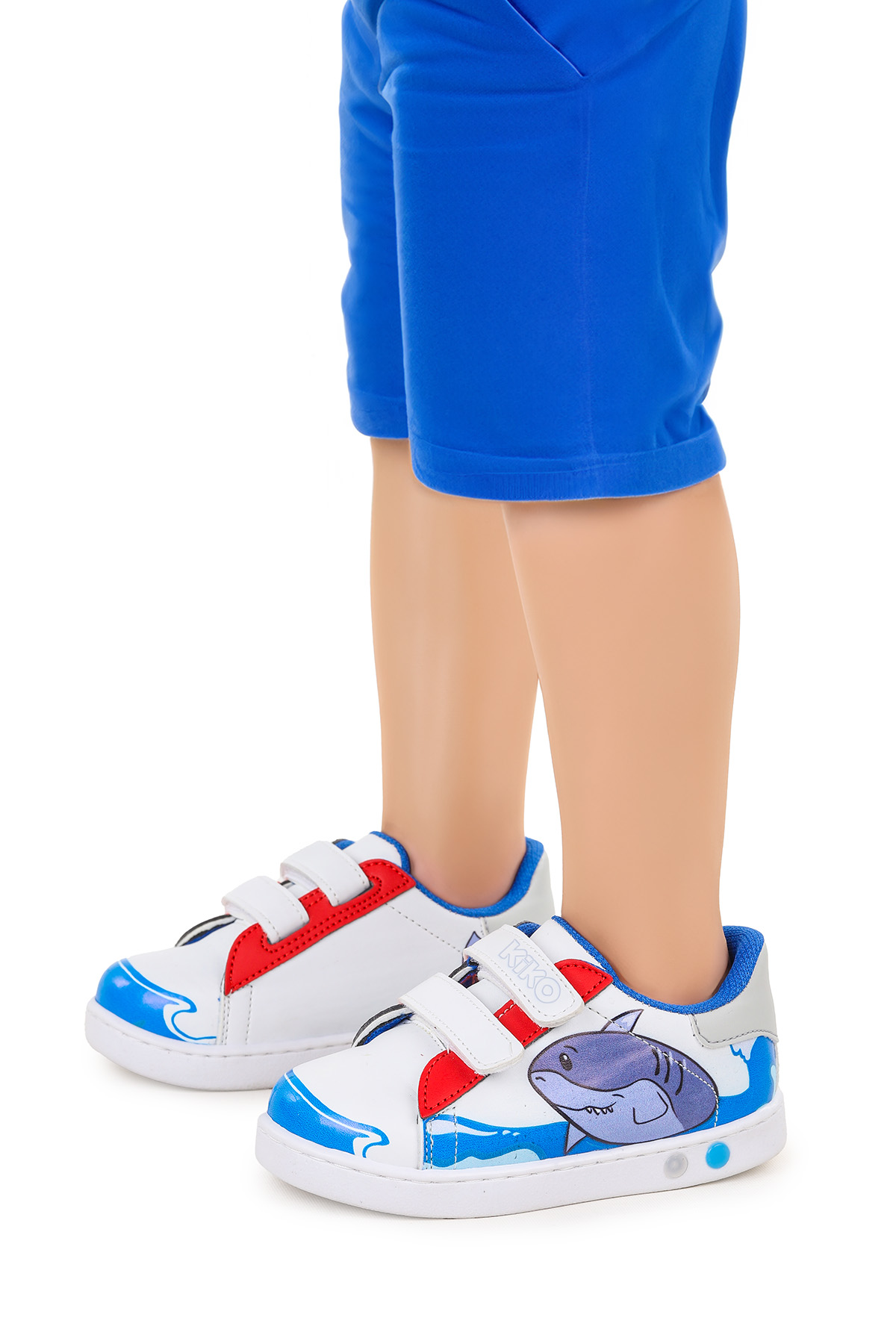 Disha Cırtlı Işıklı Erkek Bebek Spor Ayakkabı Mavi - Görsel 3