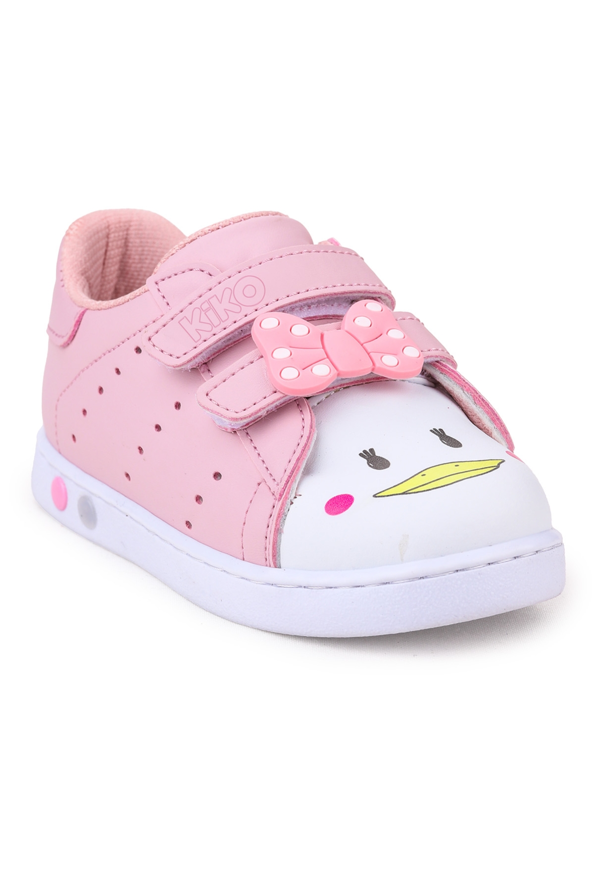 Bart Cırtlı Işıklı Kız Bebek Spor Ayakkabı Pembe - Görsel 5