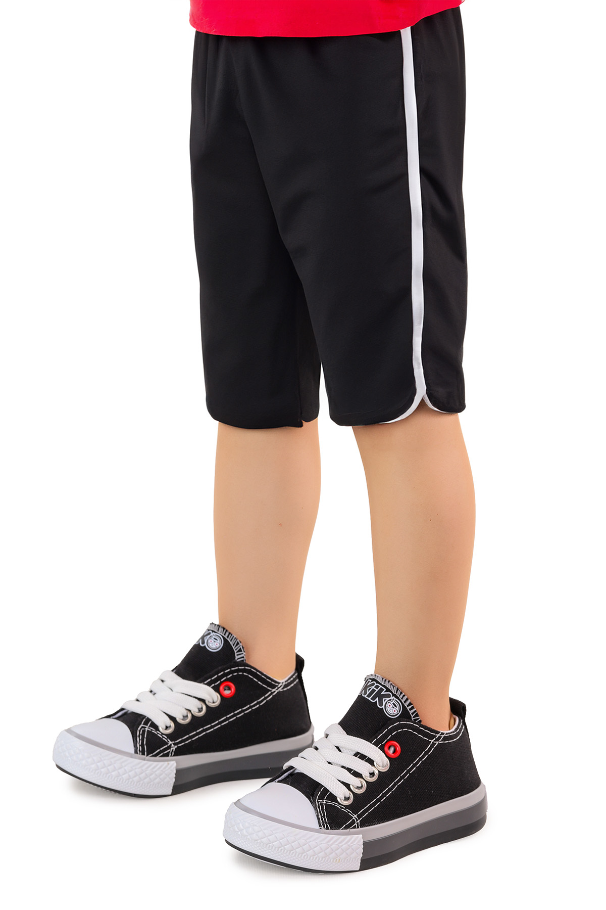 Tinna Bağcıklı Erkek Bebek Keten Spor Ayakkabı Siyah - Görsel 3