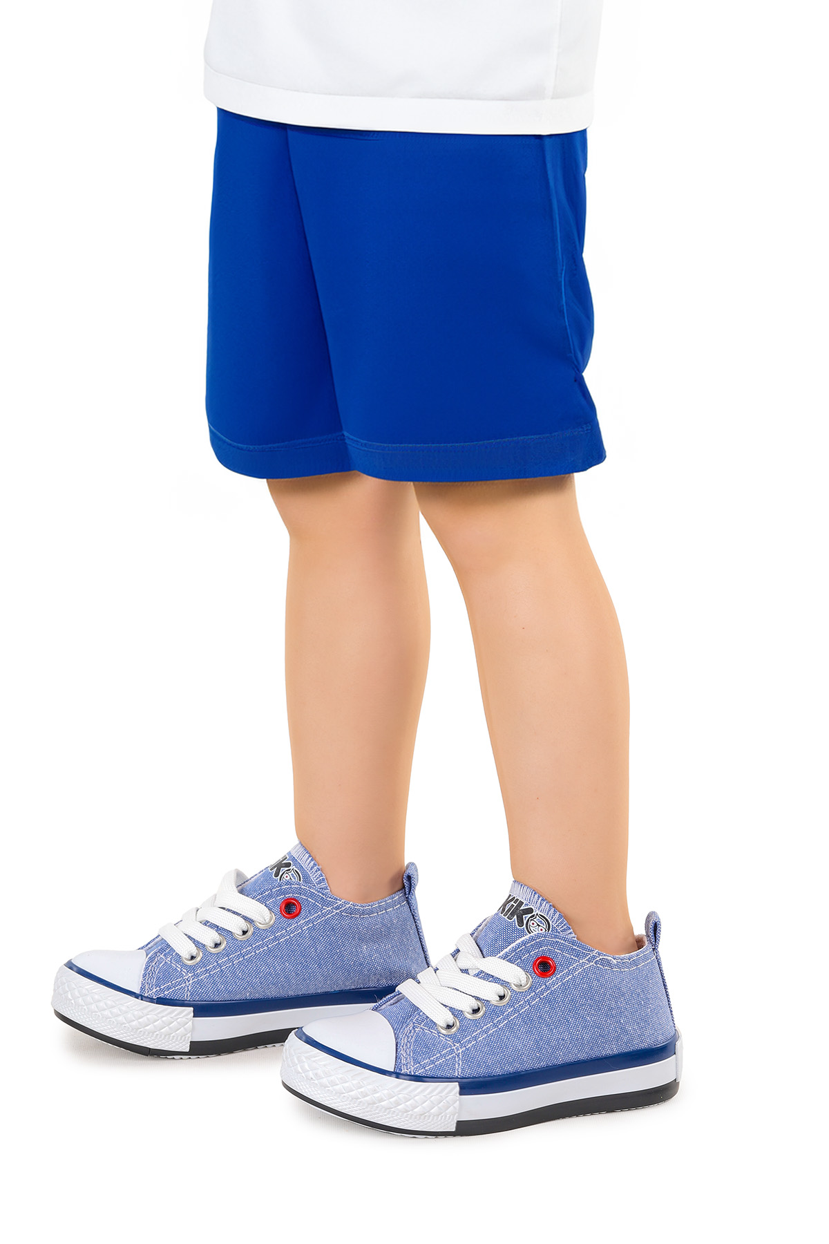 Tinna Bağcıklı Erkek Bebek Keten Spor Ayakkabı Kot Mavi - Görsel 3