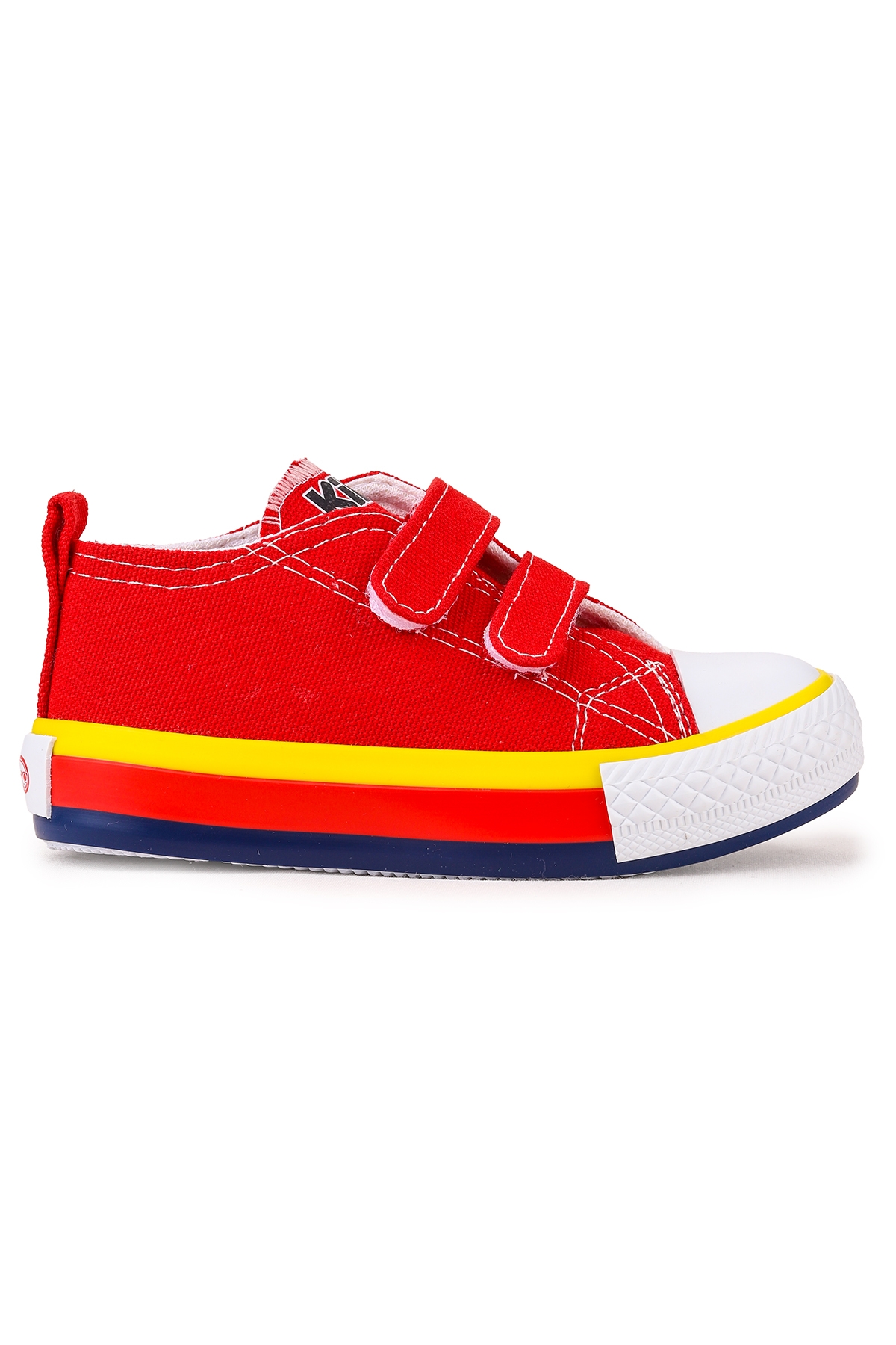 Linen Cırtlı Erkek Bebek Keten Spor Ayakkabı Kırmızı - Görsel 4