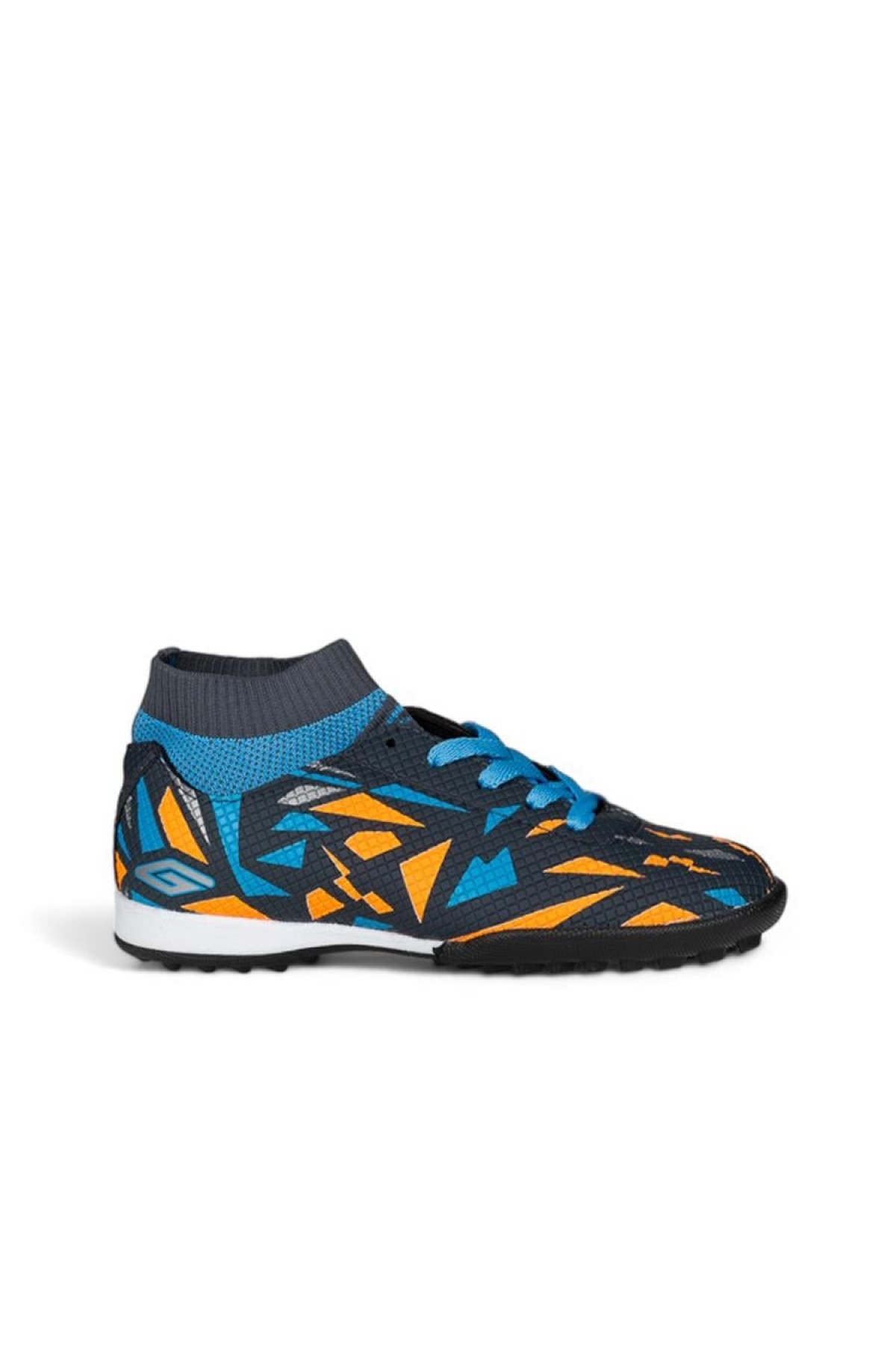 Dgn 2303 Flt Çocuk Füme-turkuaz Çoraplı Halısaha Ayakkabısı - Görsel 3