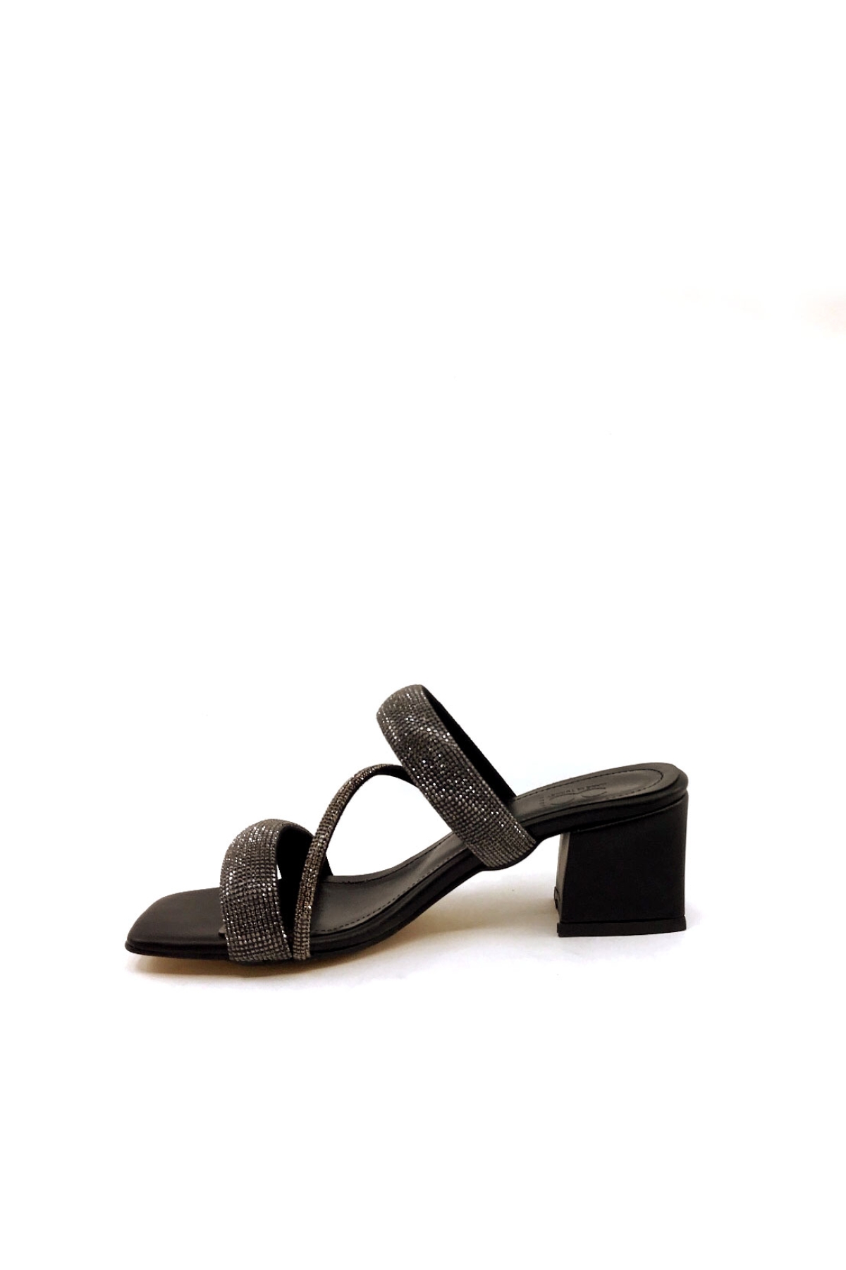 CC 103 6 Cm Siyah Taşlı Topuklu Terlik - Görsel 5