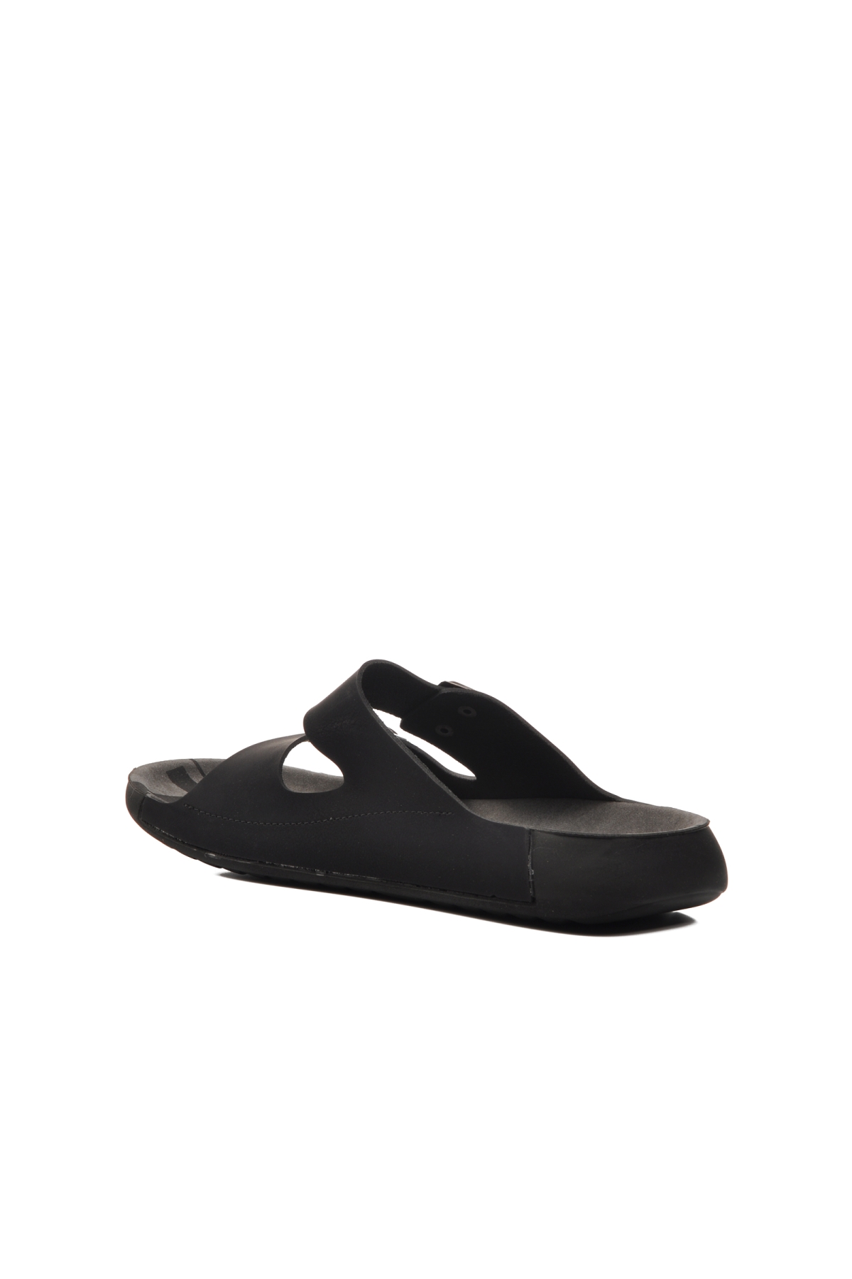 66.001 Siyah Çift Bantlı Erkek Terlik - Görsel 5