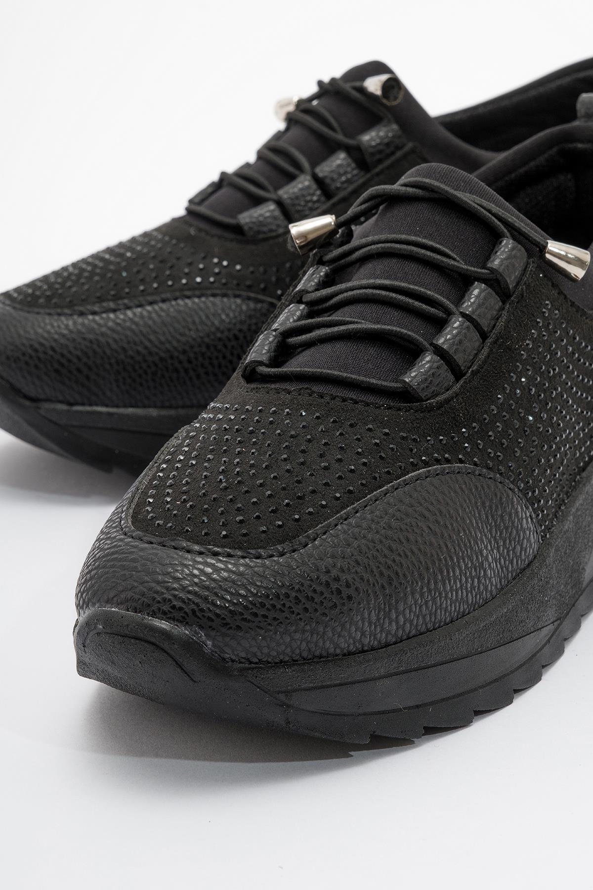 Bağlamalı Kadın Günlük Ayakkabı SİYAH - Görsel 4
