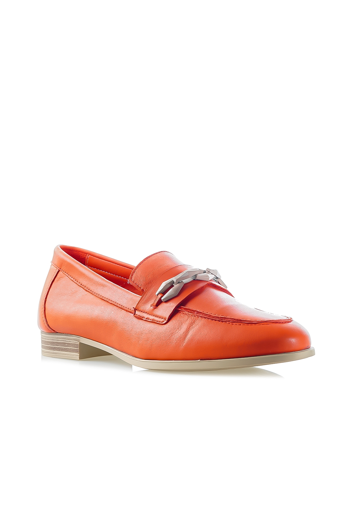 MAMMAMİA KADIN HAKİKİ DERİ TOKA DETAYLI LOAFER GÜNLÜK AYAKKABI (36-40) 24Y D24YA-3215 Z NARÇİÇEĞİ - Görsel 5