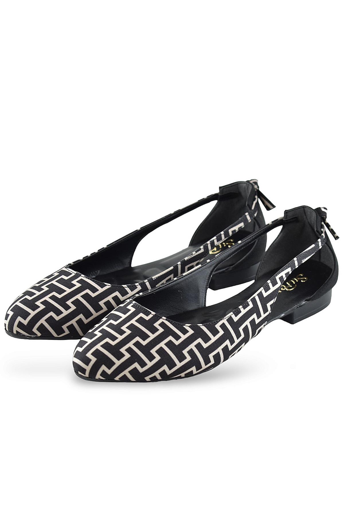 250S Rahat Taban Günlük Kadın Babet Ayakkabı Ev Babeti Nişan Düğün Ayakkabısı - Görsel 4