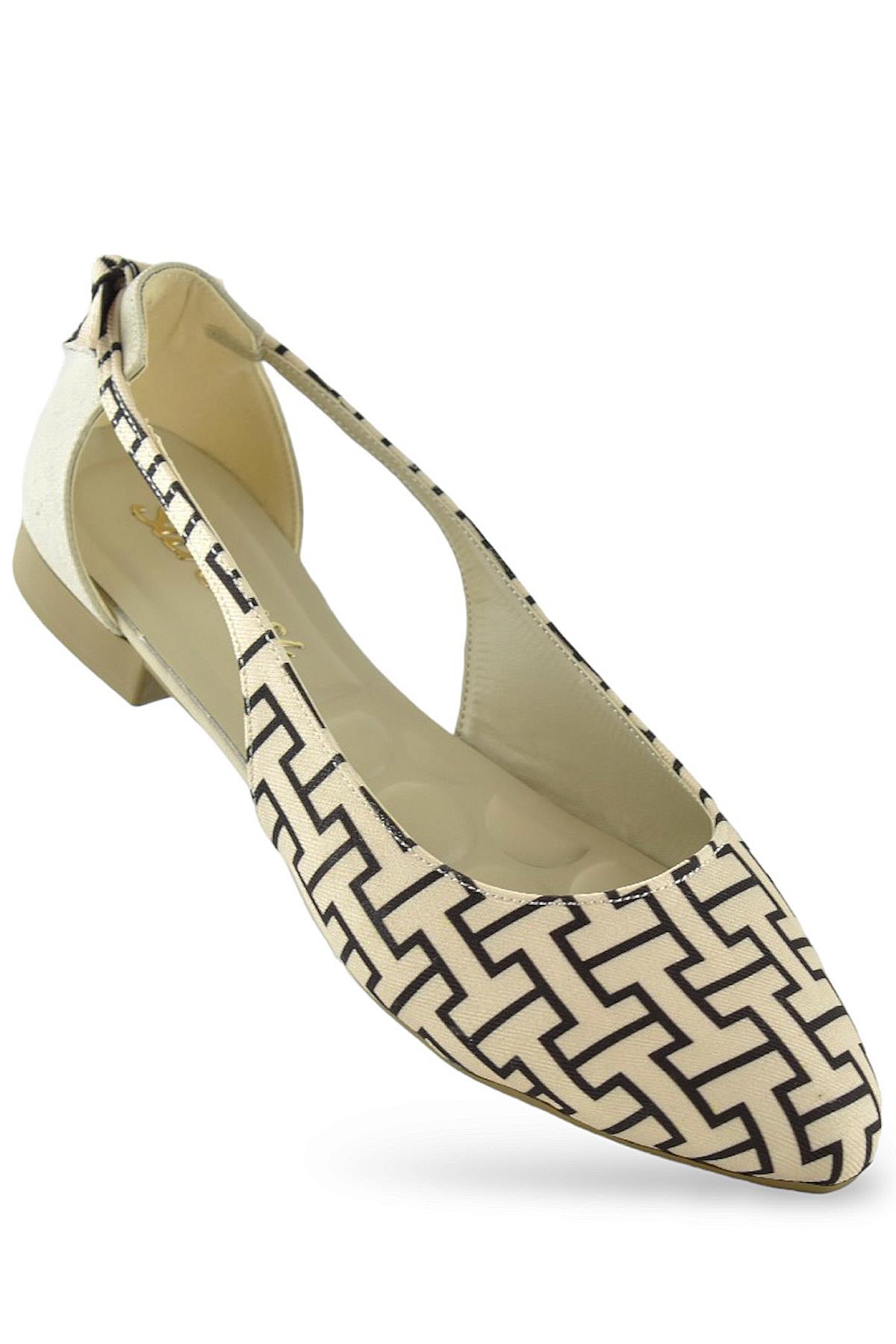 250S Rahat Taban Günlük Kadın Babet Ayakkabı Ev Babeti Nişan Düğün Ayakkabısı - Görsel 2