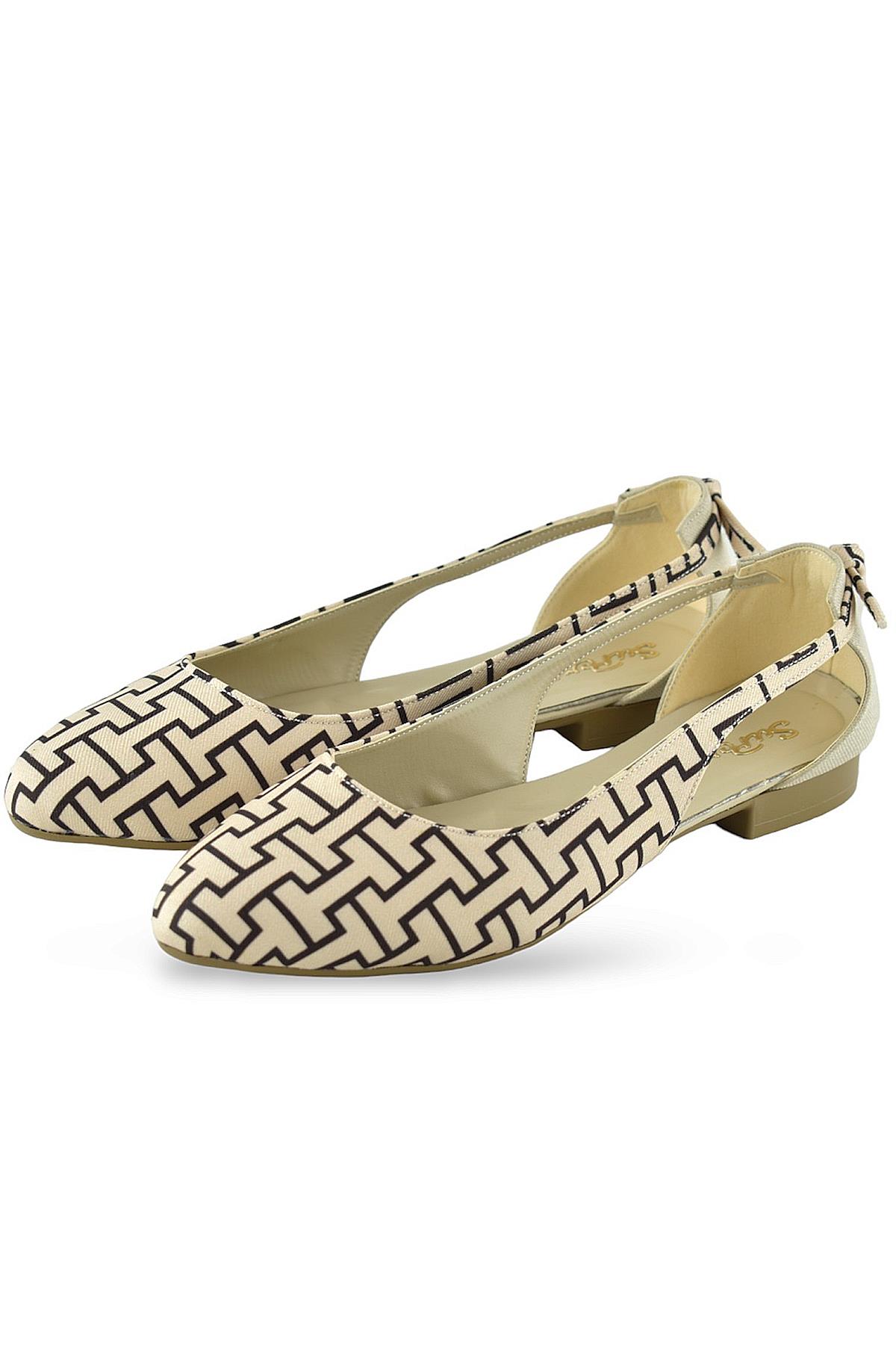 250S Rahat Taban Günlük Kadın Babet Ayakkabı Ev Babeti Nişan Düğün Ayakkabısı - Görsel 5