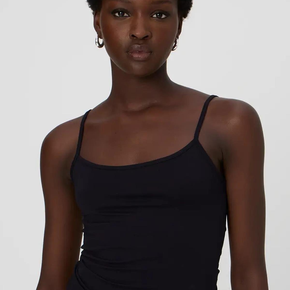 MadmextSiyah Askılı Basic Kadın Atlet MG2094