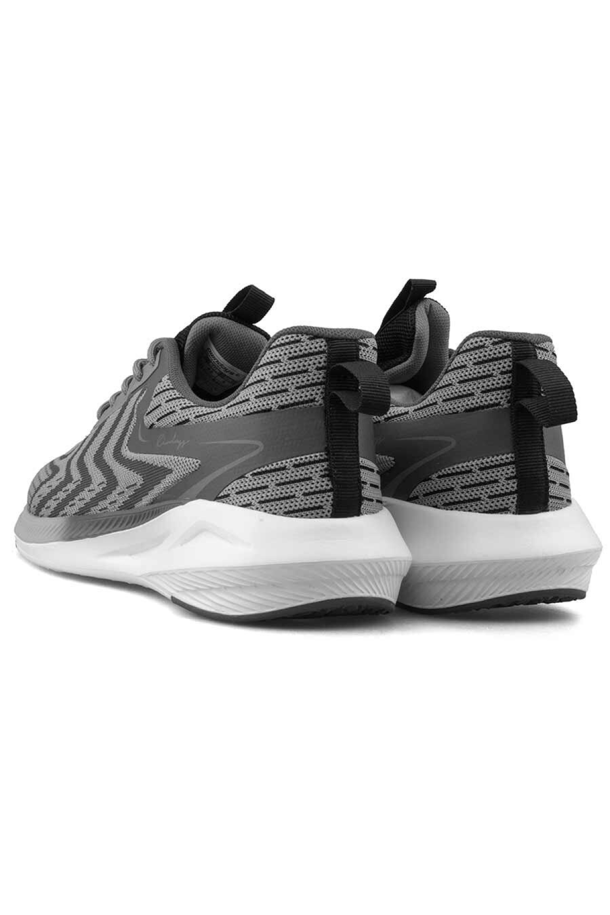 Bağcıklı >>> Desenli Triko Malzeme Yürüyüş Ayakkabı M-04347 - Görsel 4