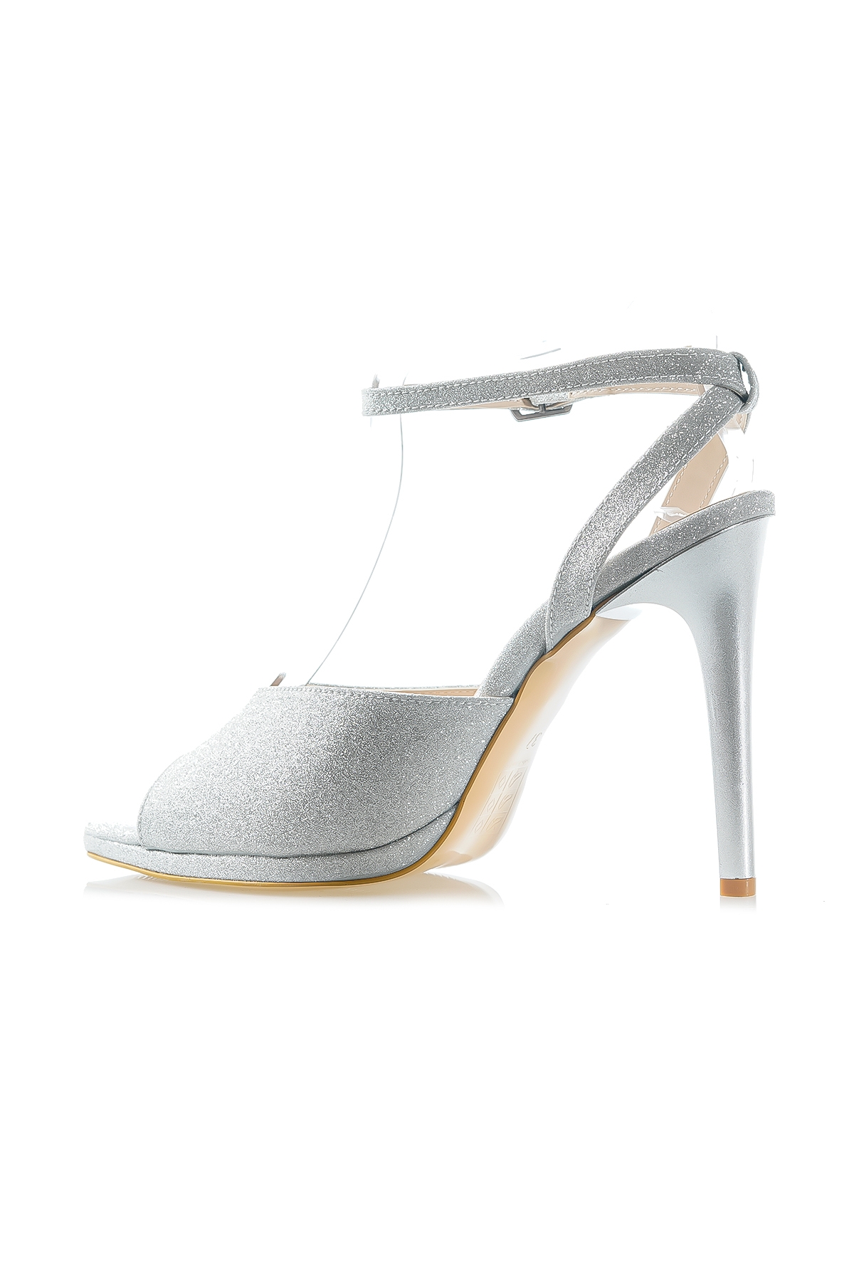 YAŞAR KAŞLI KADIN PLATFORM TABAN TOPUKLU AYAKKABI (36-40) 24Y YKA-820 Z LAME SİMLİ - Görsel 4