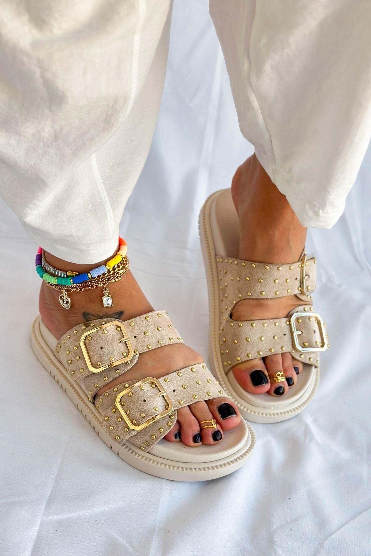 800 TROP DETAY KADIN SÜET TERLİK - Görsel 3