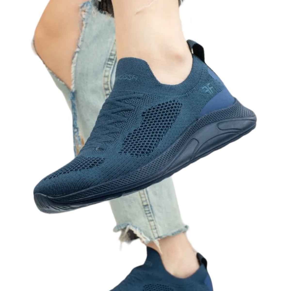 Kadın Triko Spor Ayakkabı PETROL - Görsel 8