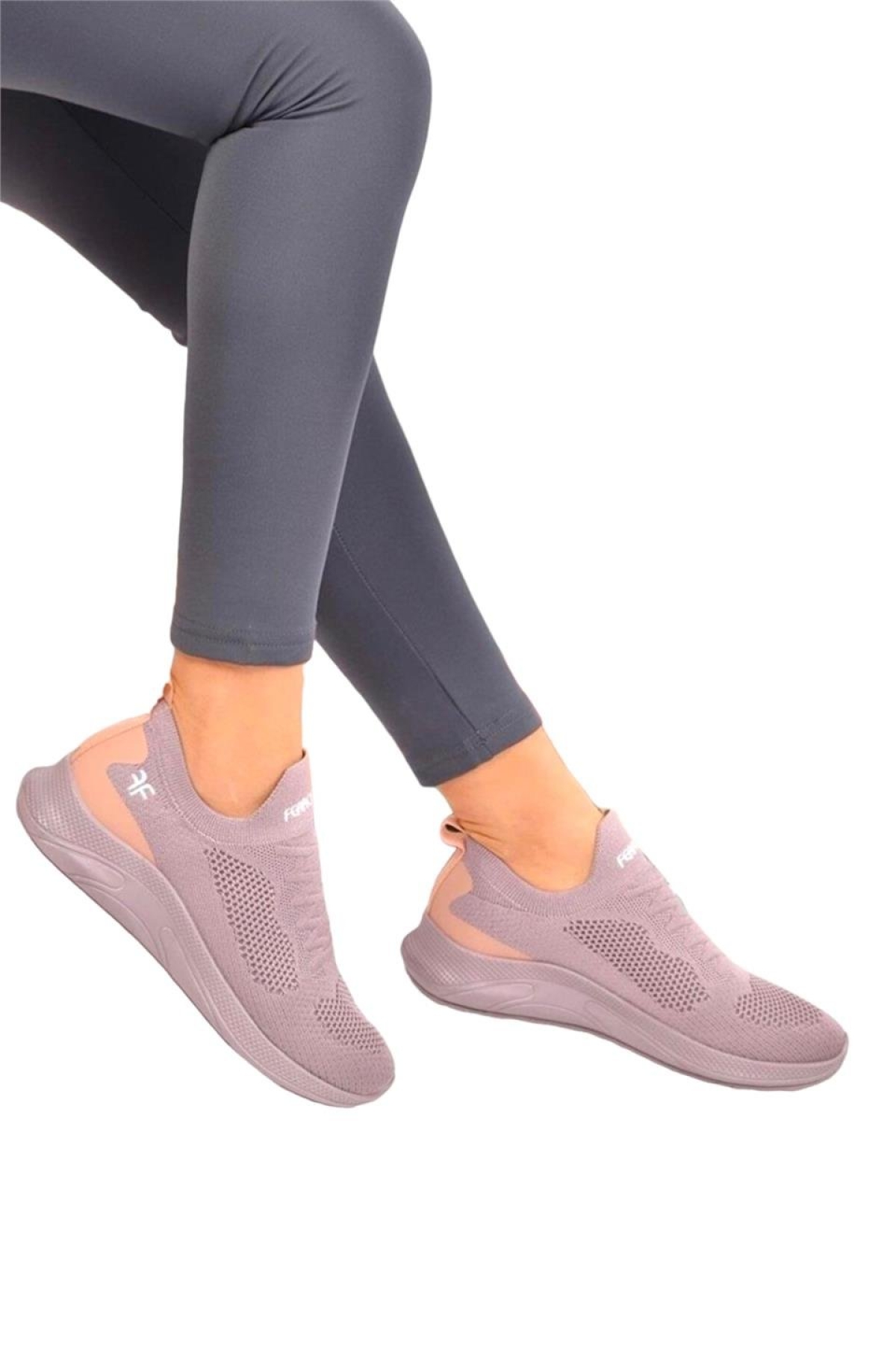Kadın Triko Spor Ayakkabı Lila - Görsel 2
