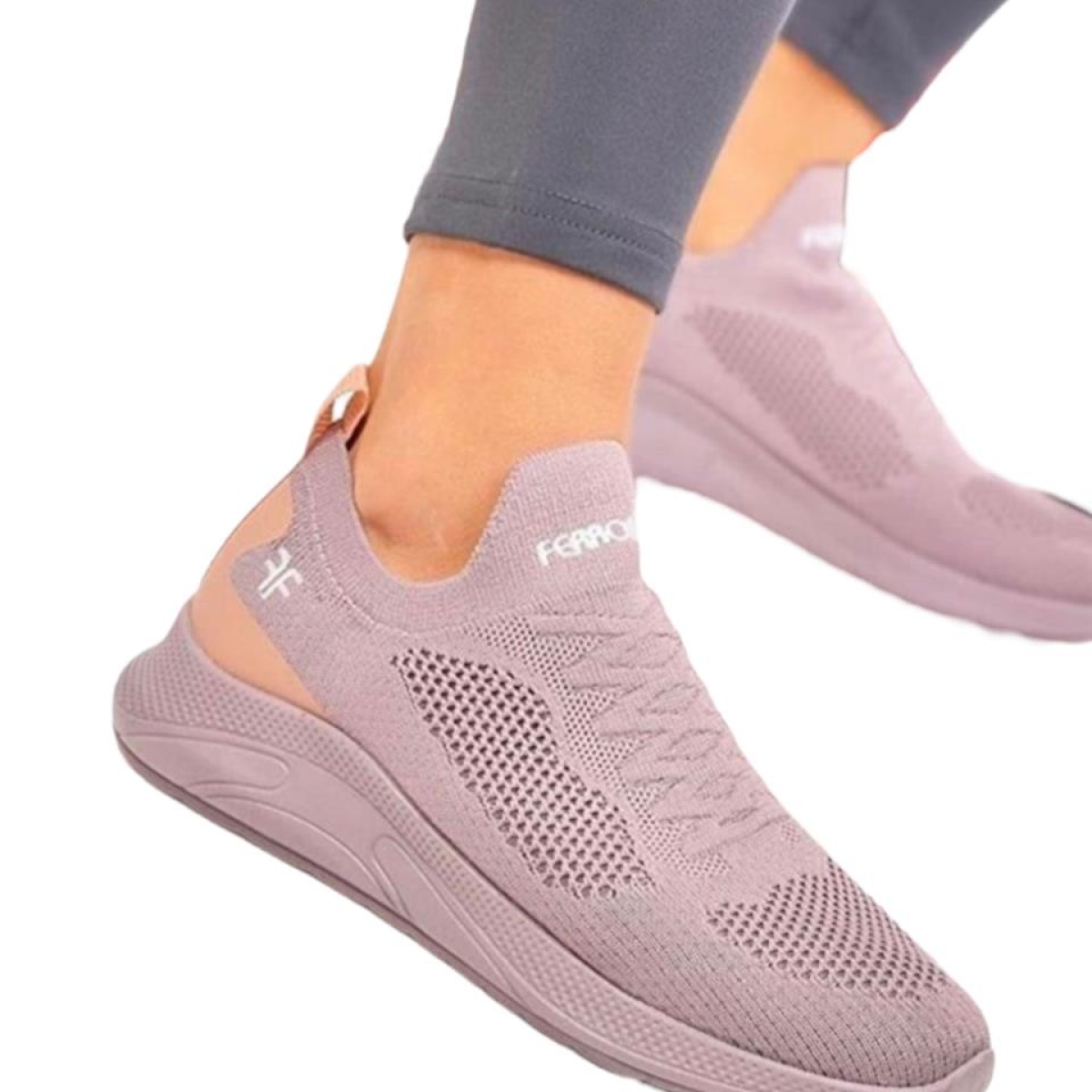 Kadın Triko Spor Ayakkabı Lila - Görsel 9