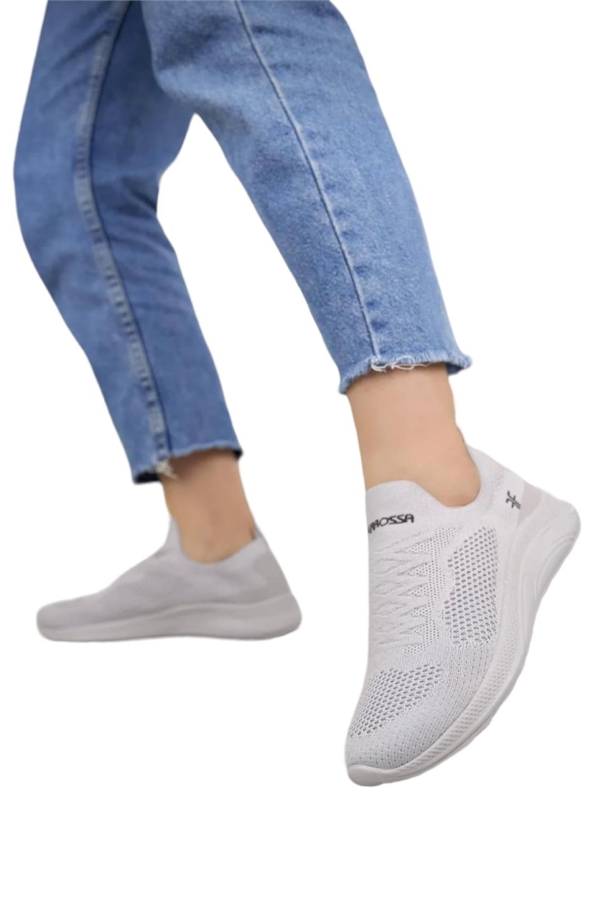 Kadın Triko Spor Ayakkabı GRİ - Görsel 7