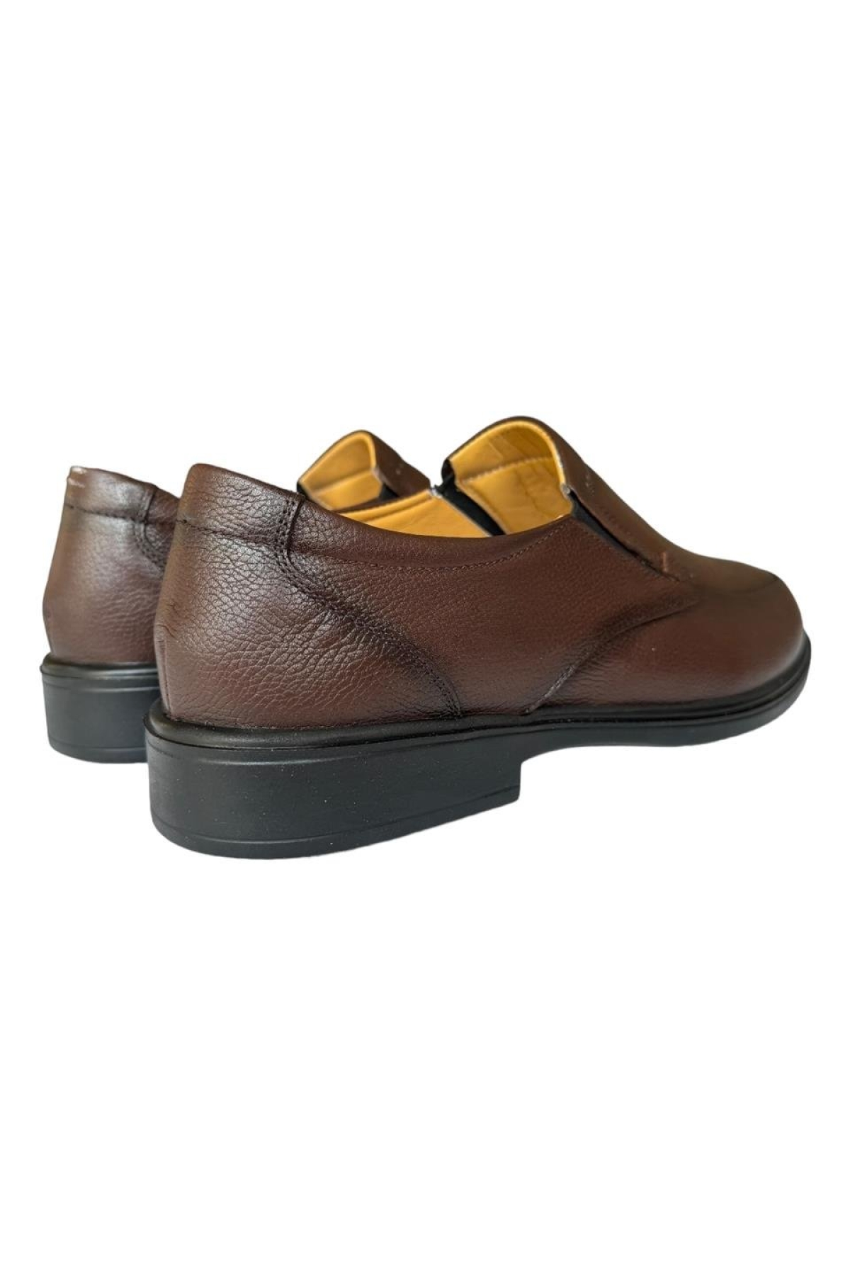 Erkek Hakiki Deri Poli Comfort Taban Günlük Ayakkabı KAHVERENGİ - Görsel 7
