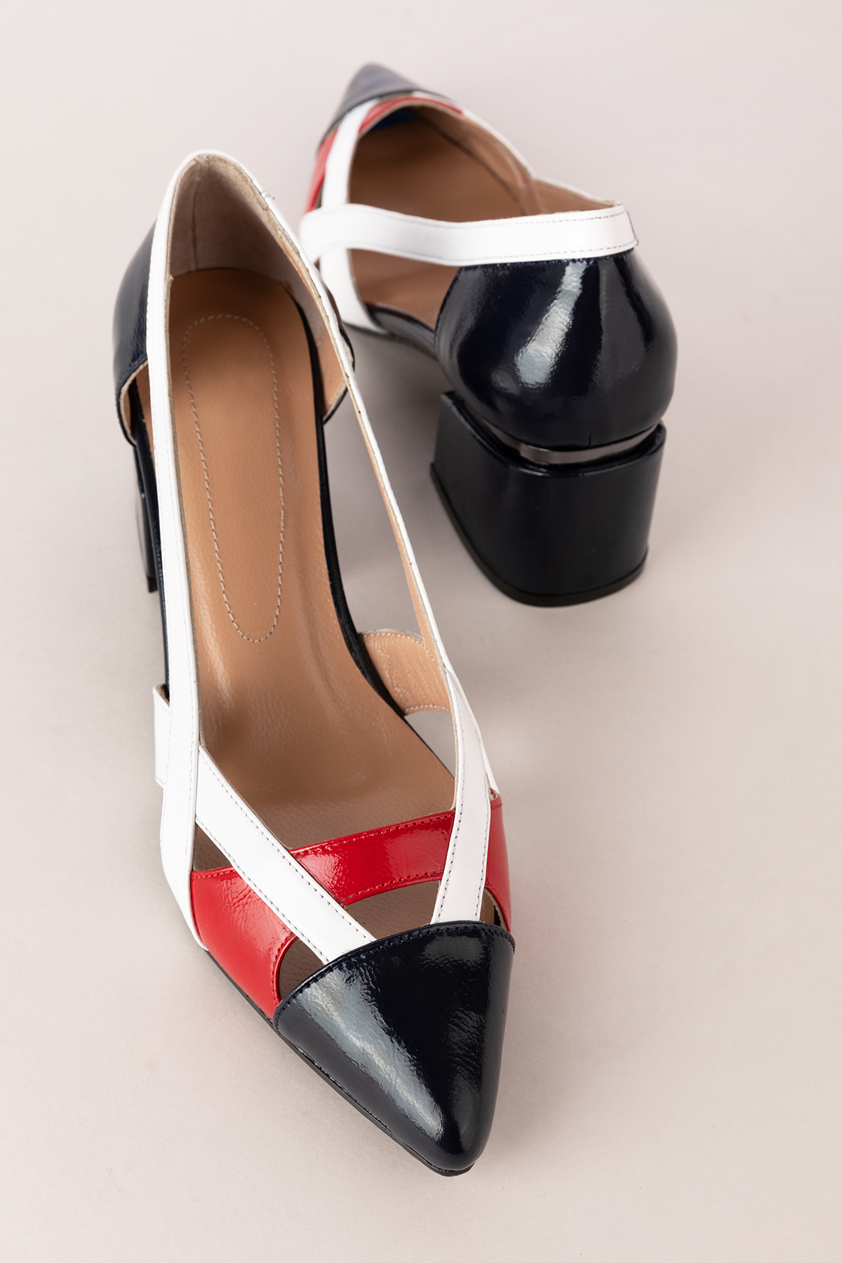 Gondol Kadın Hakiki Deri Renkli Topuklu Ayakkabı ast.6083 - Görsel 3