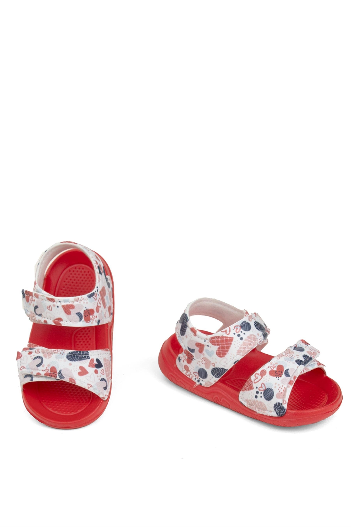 Elit SY016 Filet Kız Çocuk Düz Sandalet Kırmızı - Görsel 5