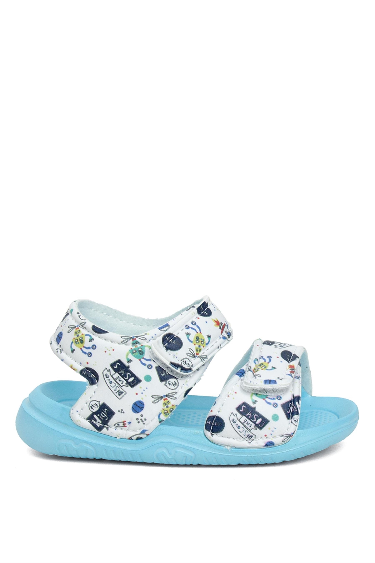 Elit SY016 Patik Erkek Çocuk Düz Sandalet Mavi - Görsel 2