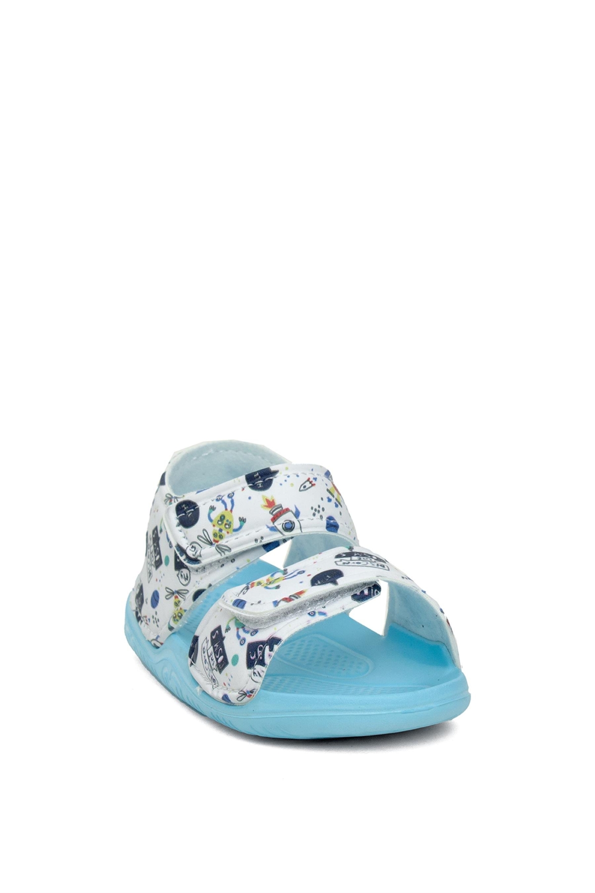 Elit SY016 Patik Erkek Çocuk Düz Sandalet Mavi - Görsel 3