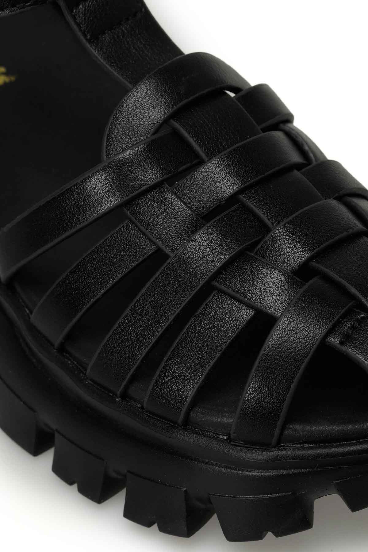 323704.Z 4FX Siyah Kadın Spor Sandalet - Görsel 8