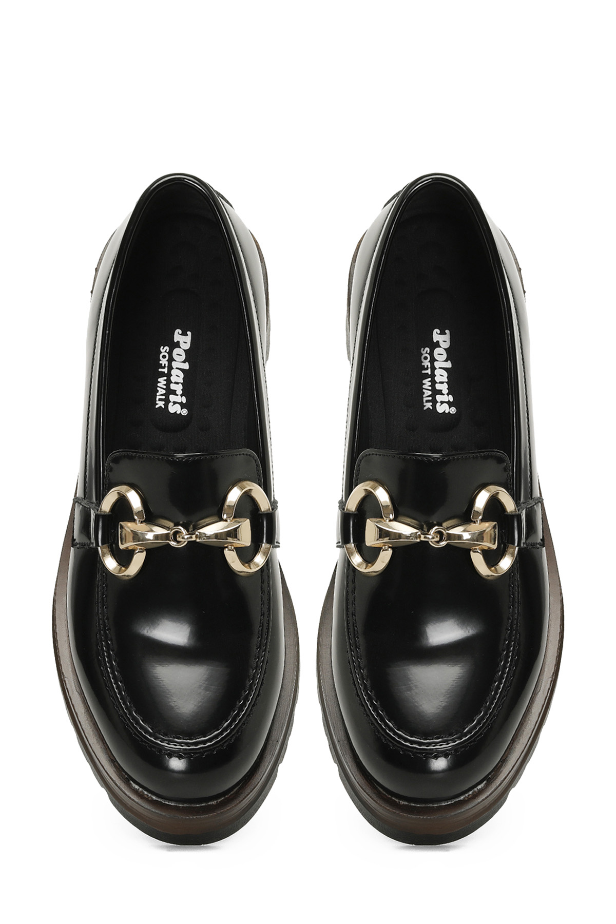 324504R.Z 4PR Siyah Kadın Oxford Ayakkabı - Görsel 5