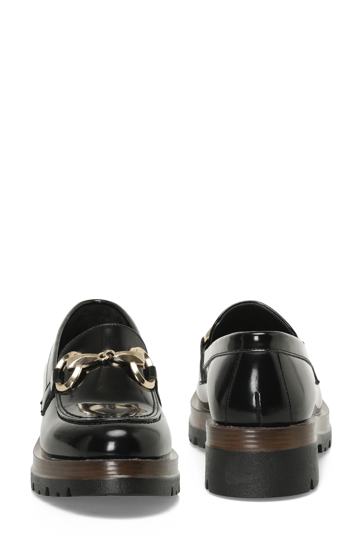 324504R.Z 4PR Siyah Kadın Oxford Ayakkabı - Görsel 6