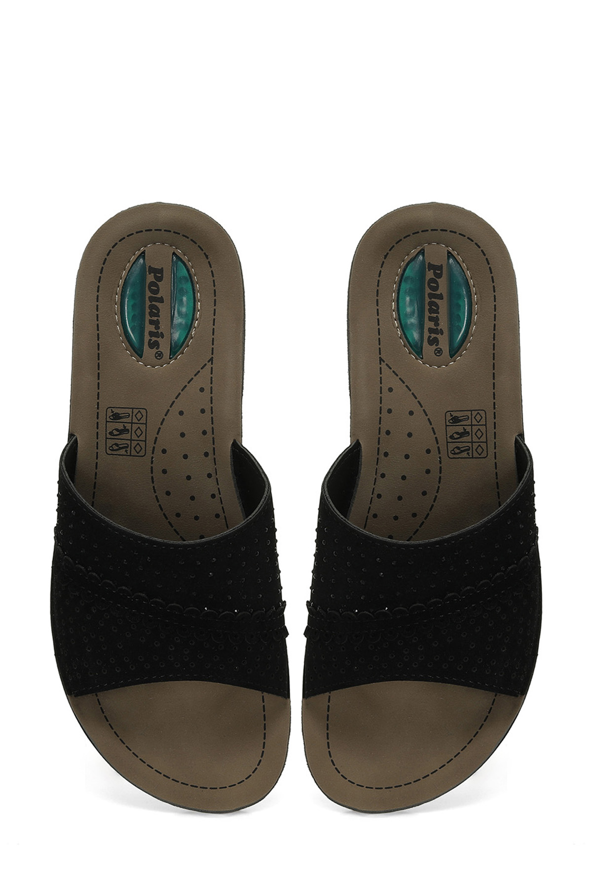 607010.Z4PR Siyah Kadın Ev Terliği - Görsel 5