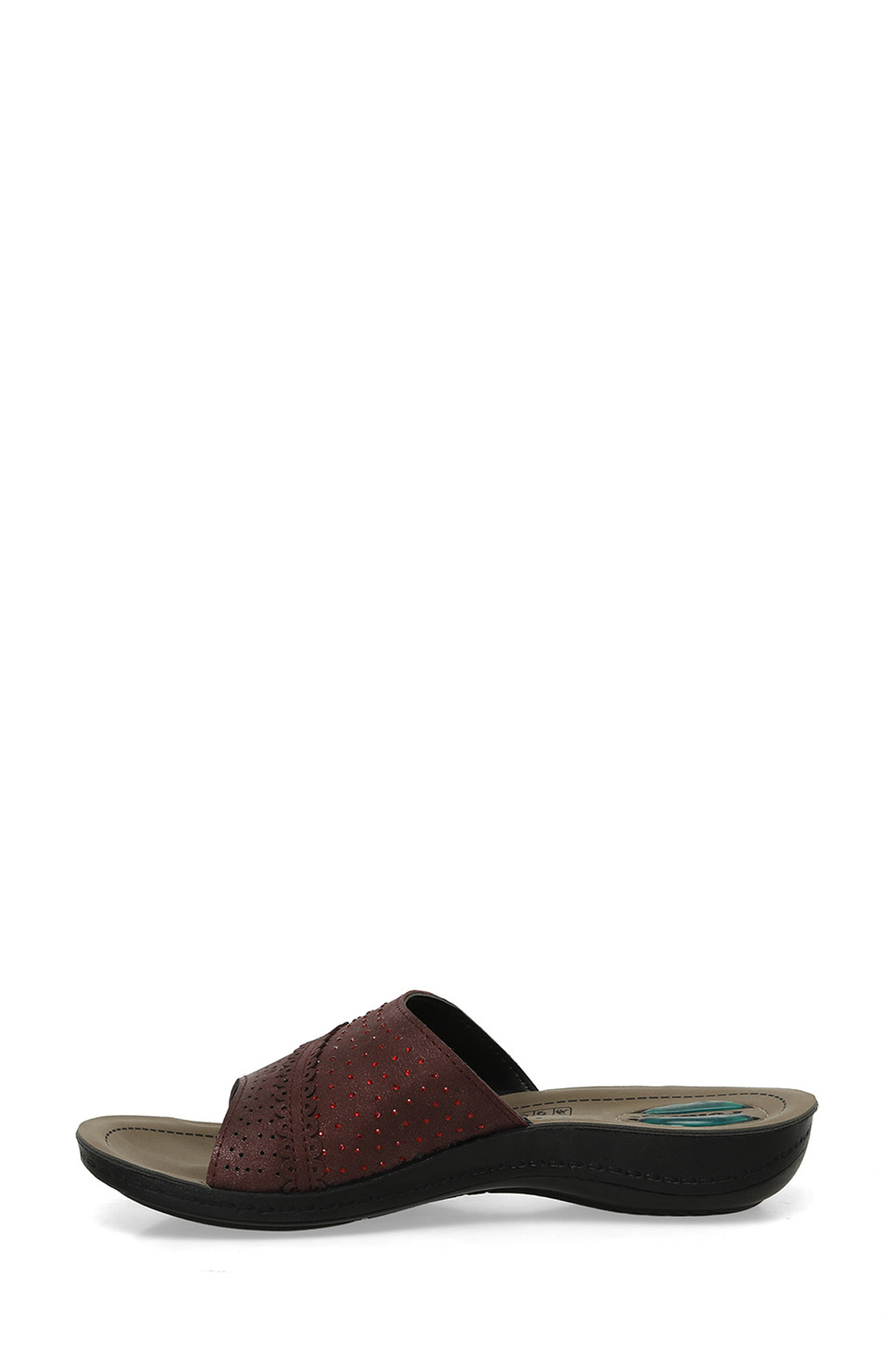 607010.Z4PR Bordo Kadın Ev Terliği - Görsel 4