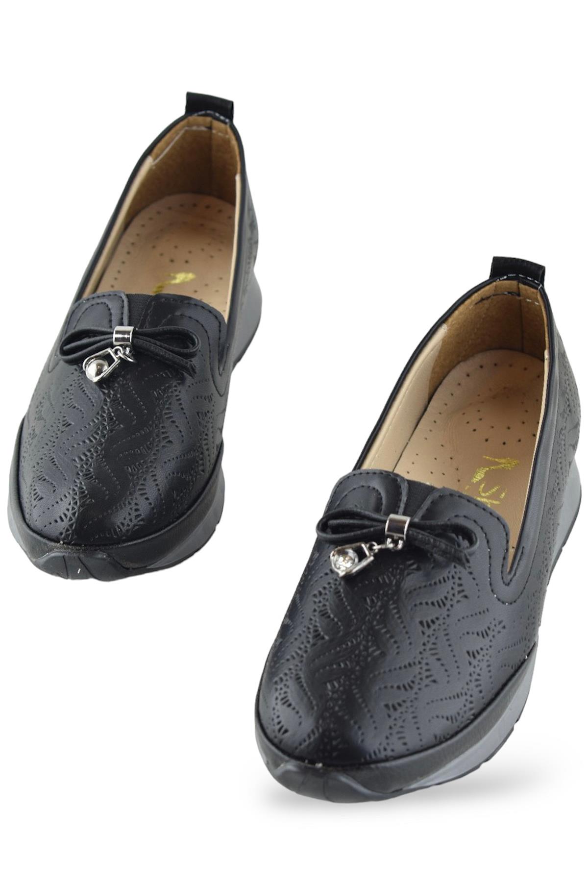 230E Rahat Ortopedik Taban Günlük Kadın Ayakkabı Babet Kadın Yazlık Ayakkabı - Görsel 3