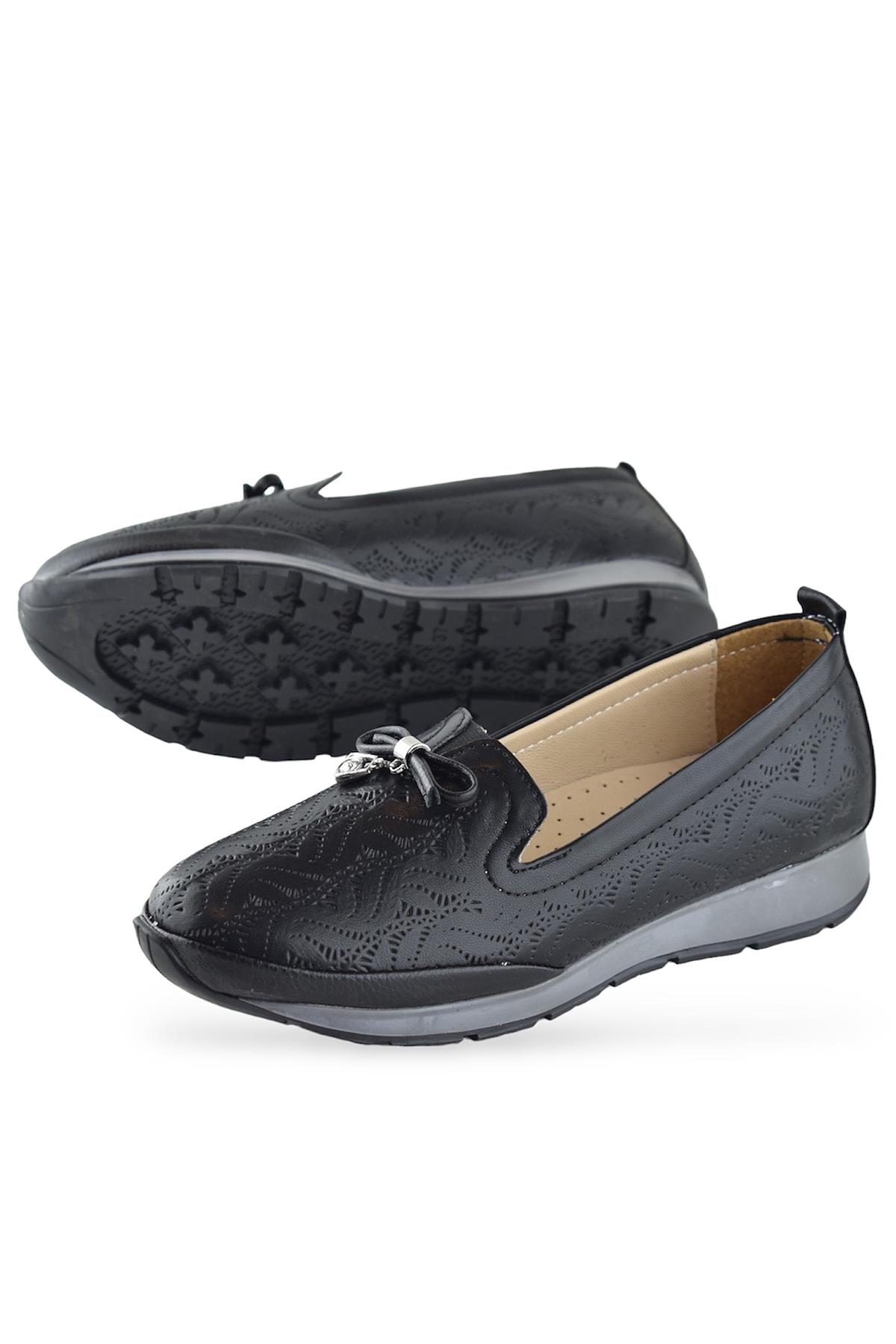 230E Rahat Ortopedik Taban Günlük Kadın Ayakkabı Babet Kadın Yazlık Ayakkabı - Görsel 4