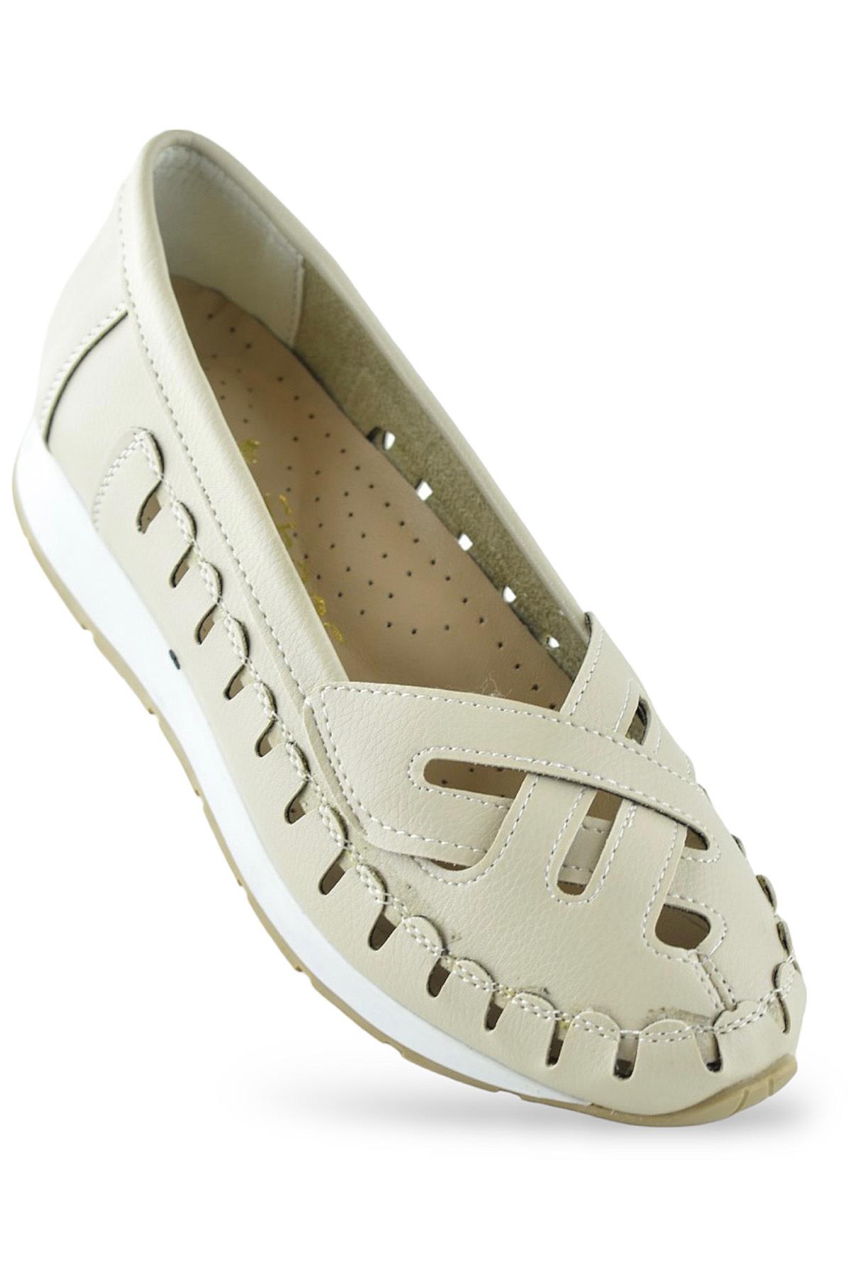 230B Rahat Ortopedik Taban Günlük Kadın Ayakkabı Babet Kadın Yazlık Ayakkabı - Görsel 3