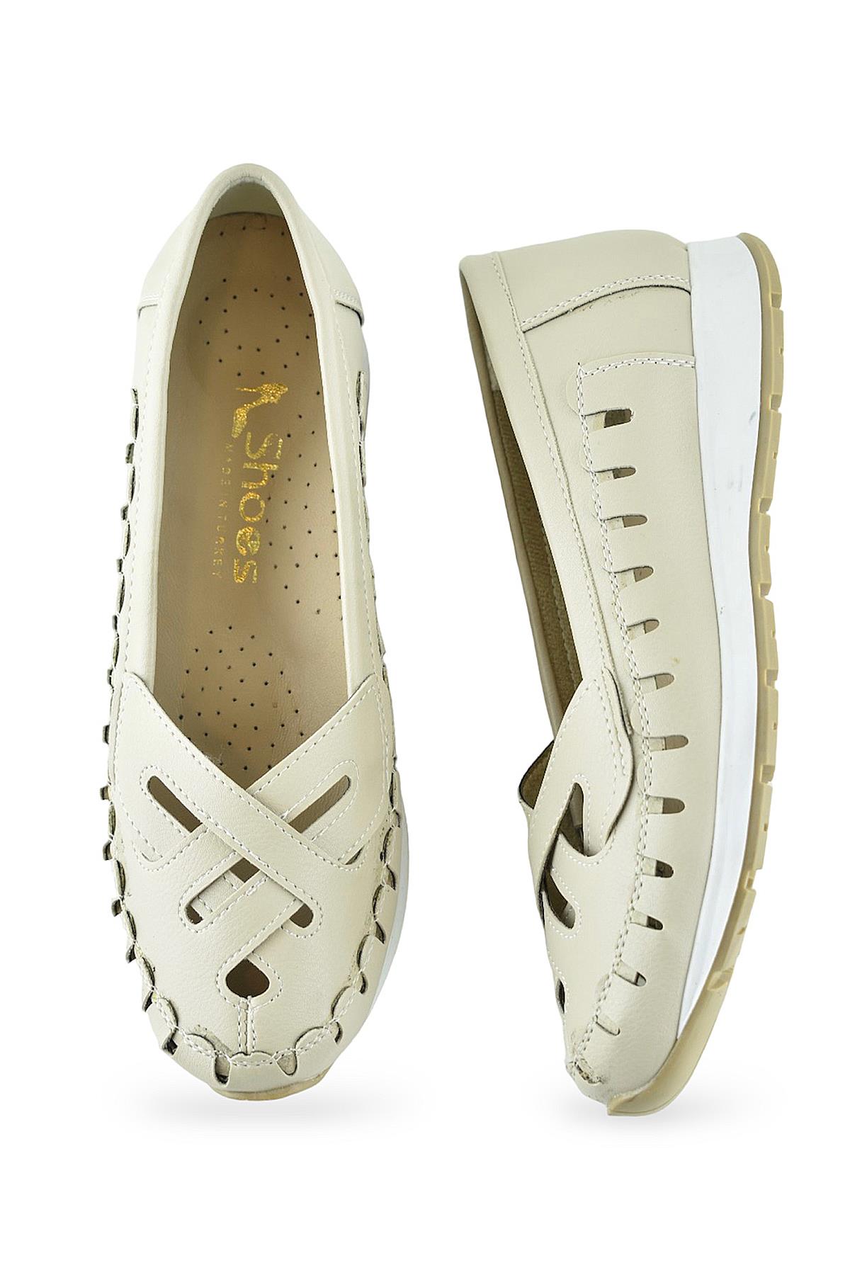 230B Rahat Ortopedik Taban Günlük Kadın Ayakkabı Babet Kadın Yazlık Ayakkabı - Görsel 4