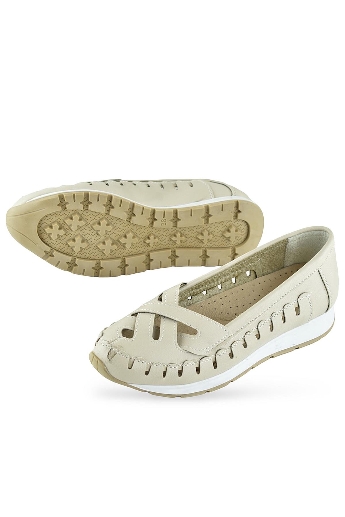 230B Rahat Ortopedik Taban Günlük Kadın Ayakkabı Babet Kadın Yazlık Ayakkabı - Görsel 5