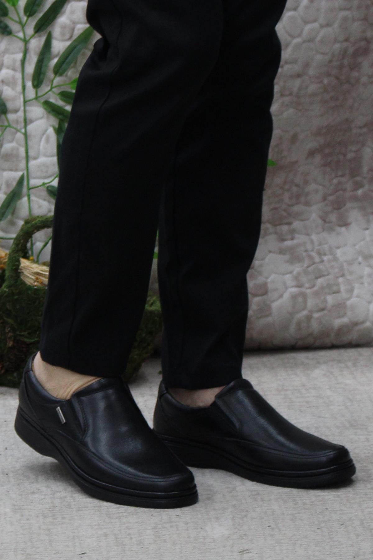 810669 Siyah Comfy Orijinal Ürün Hakiki Deri Erkek Ayakkabı - Görsel 3