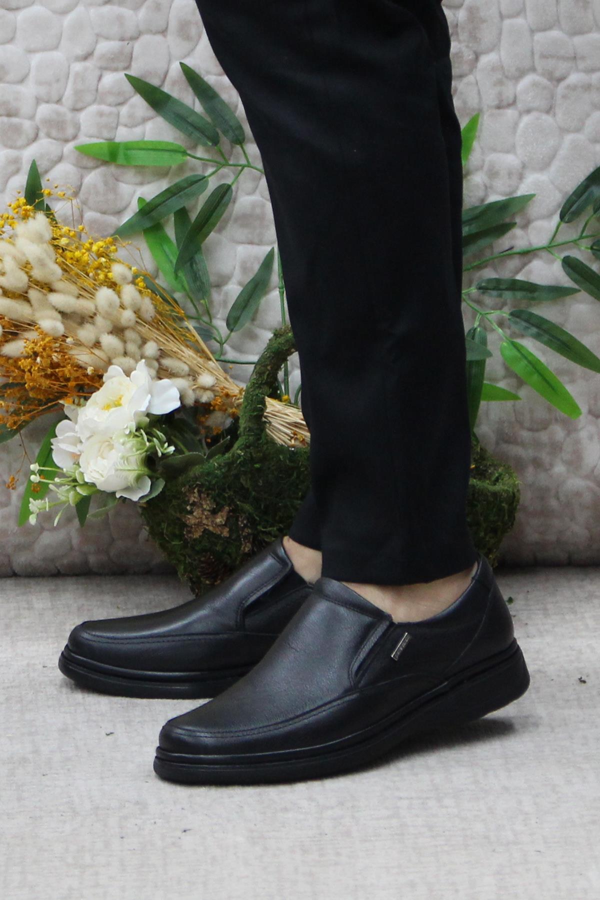 810669 Siyah Comfy Orijinal Ürün Hakiki Deri Erkek Ayakkabı - Görsel 4