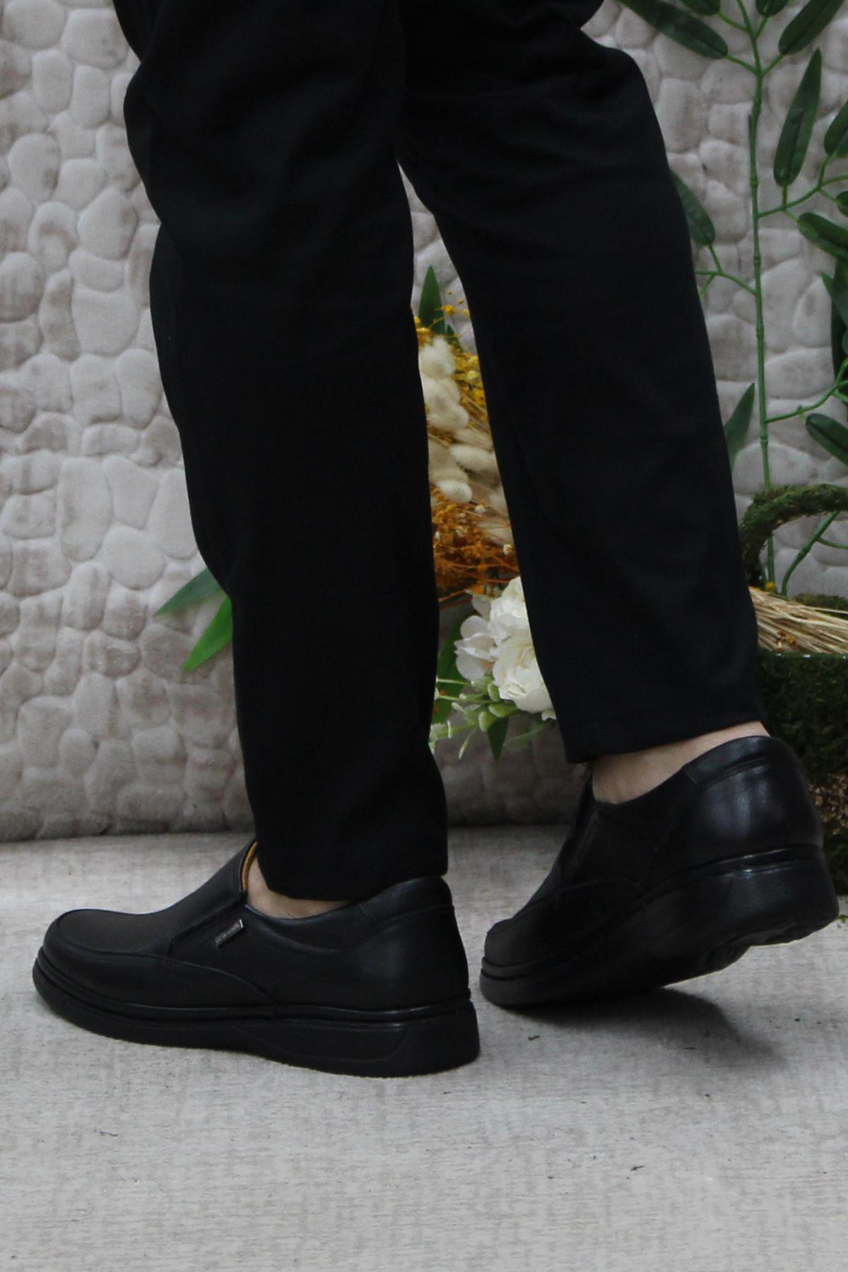 810669 Siyah Comfy Orijinal Ürün Hakiki Deri Erkek Ayakkabı - Görsel 5