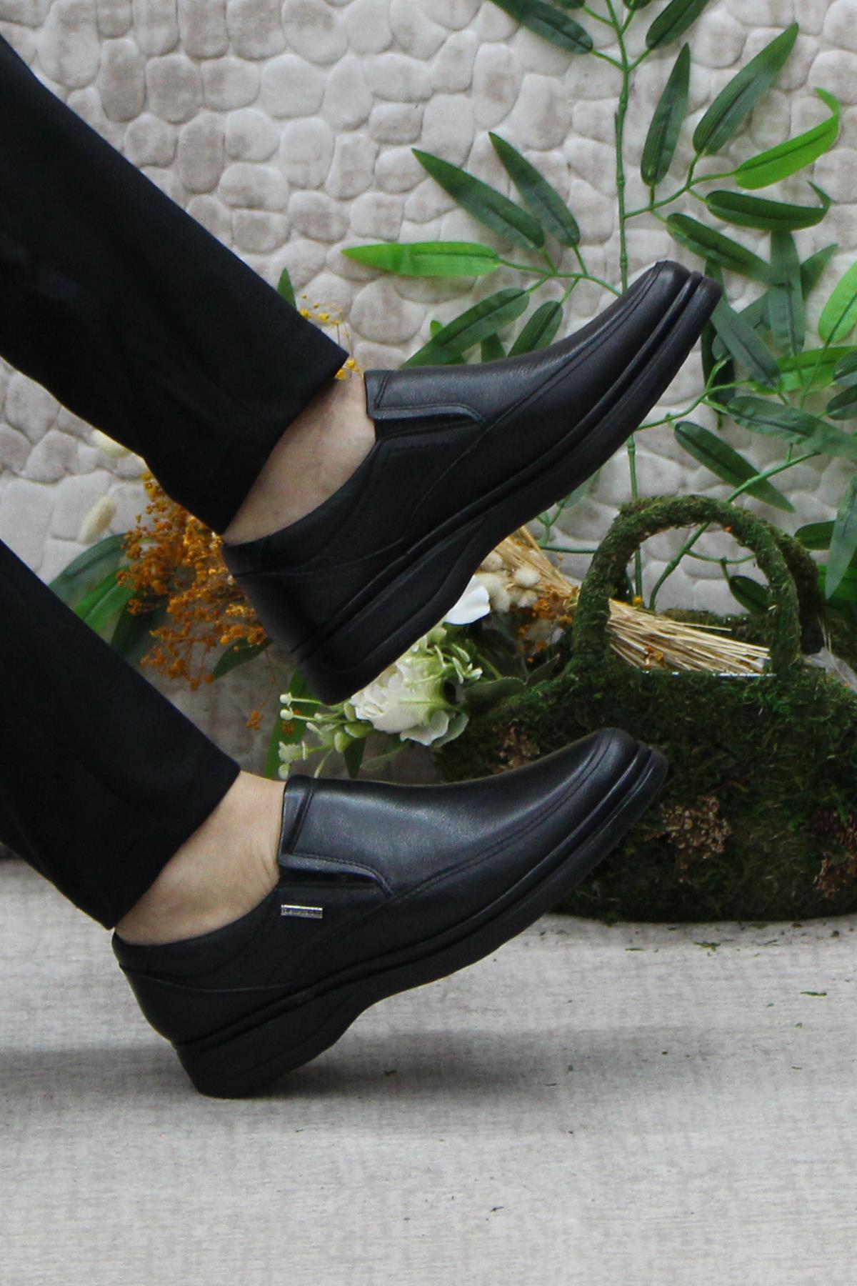 810669 Siyah Comfy Orijinal Ürün Hakiki Deri Erkek Ayakkabı - Görsel 6