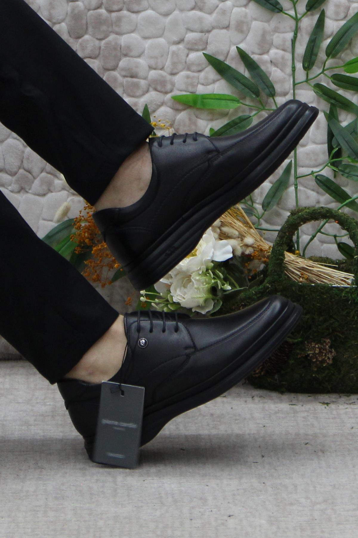 14601 Siyah Comfy Orijinal Ürün Hakiki Deri Erkek Ayakkabı - Görsel 6