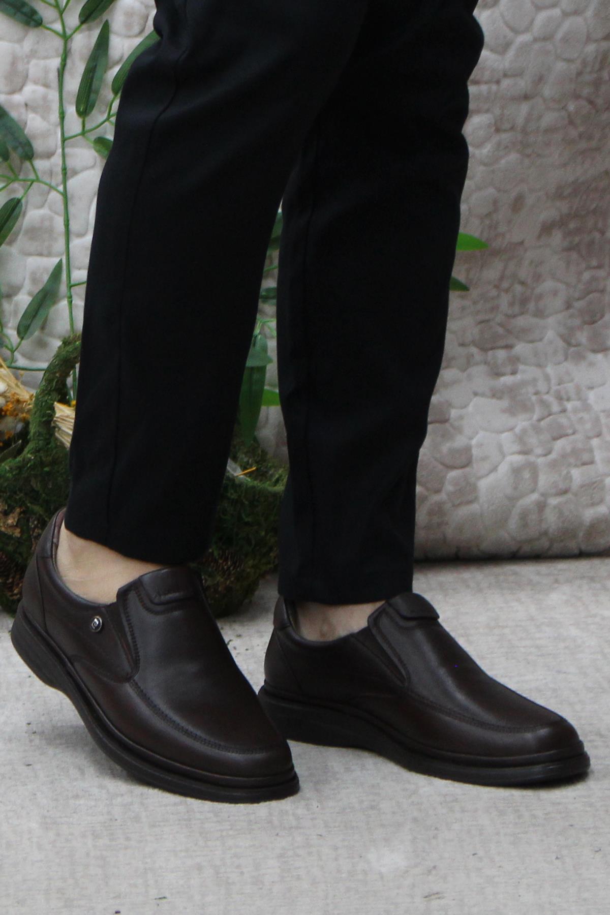 14602 Kahve Comfy Orijinal Ürün Hakiki Deri Erkek Ayakkabı - Görsel 3