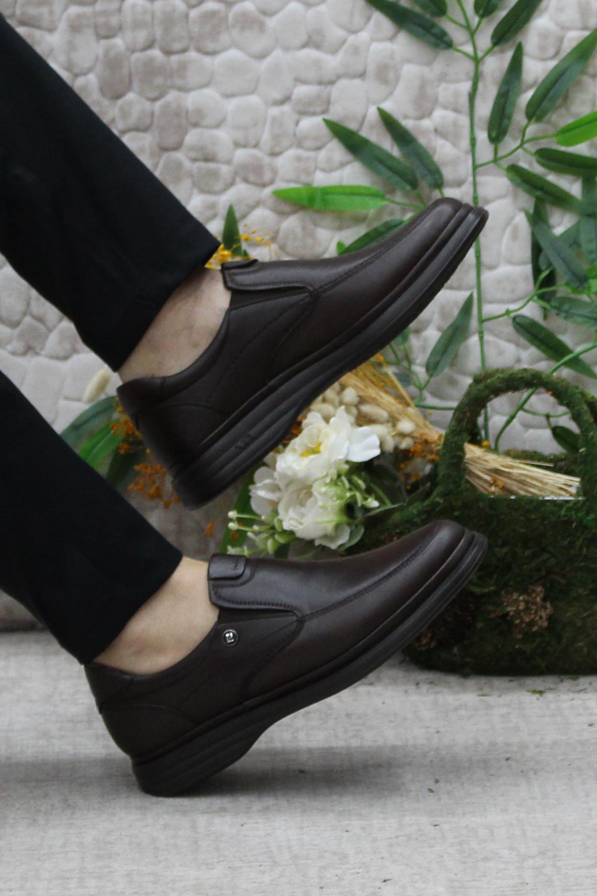 14602 Kahve Comfy Orijinal Ürün Hakiki Deri Erkek Ayakkabı - Görsel 6