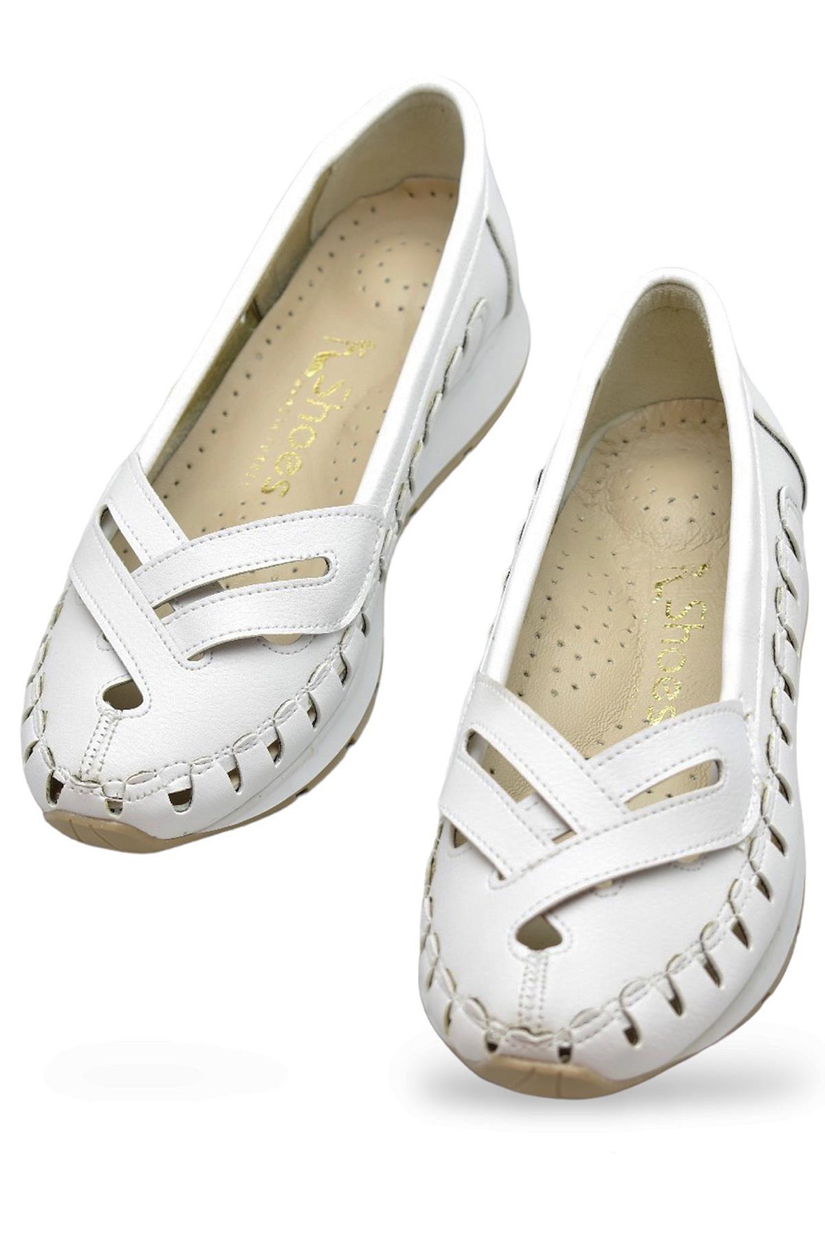 230B Rahat Ortopedik Taban Günlük Kadın Ayakkabı Babet Kadın Yazlık Ayakkabı - Görsel 2