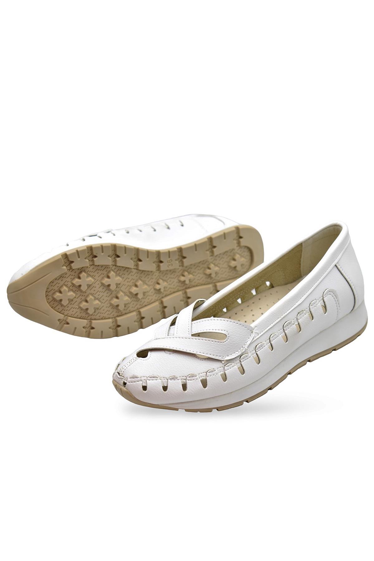230B Rahat Ortopedik Taban Günlük Kadın Ayakkabı Babet Kadın Yazlık Ayakkabı - Görsel 3